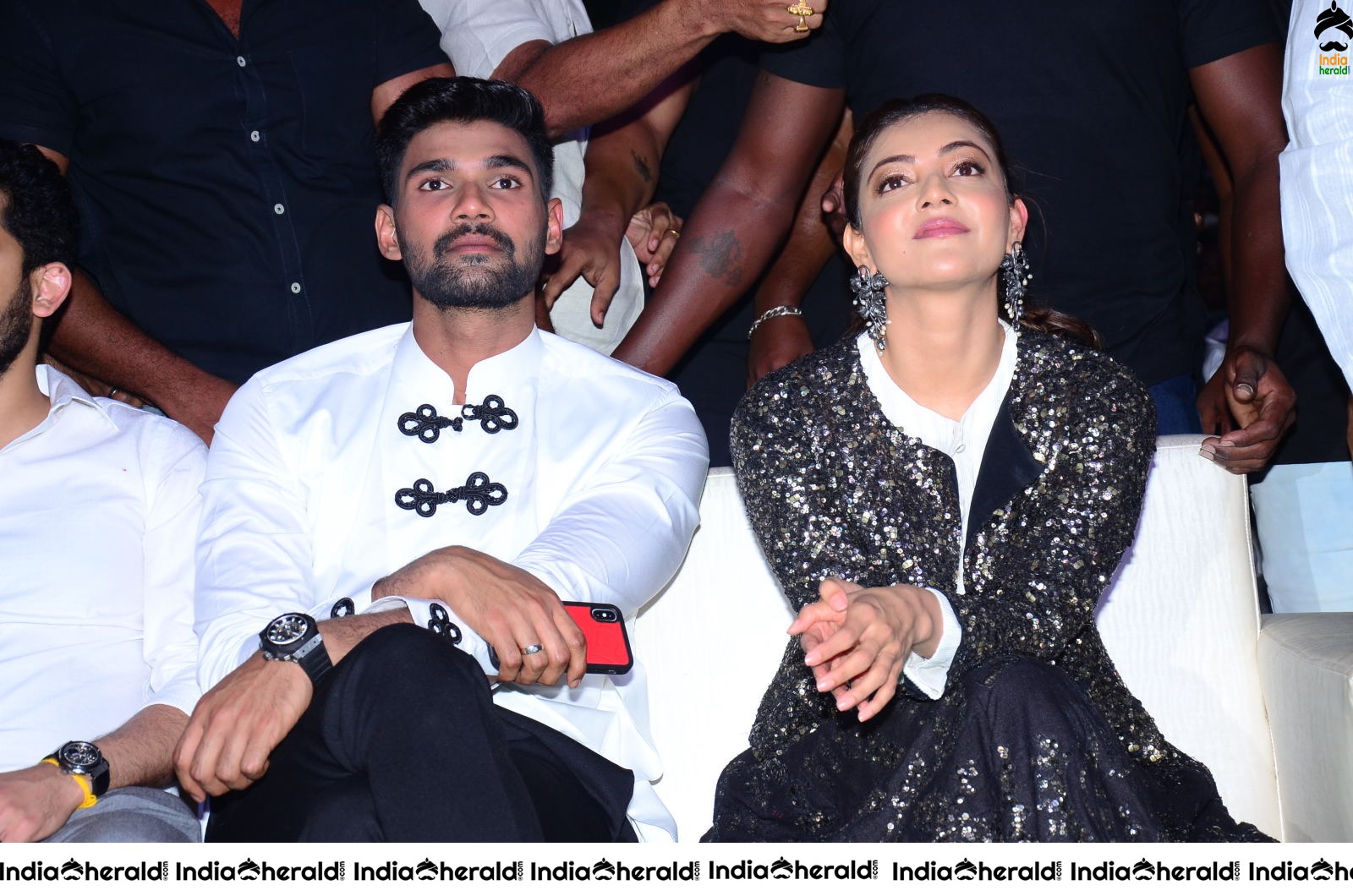 Actor Bellamkonda Sai Sreenivas Photos with Kajal Aggarwal