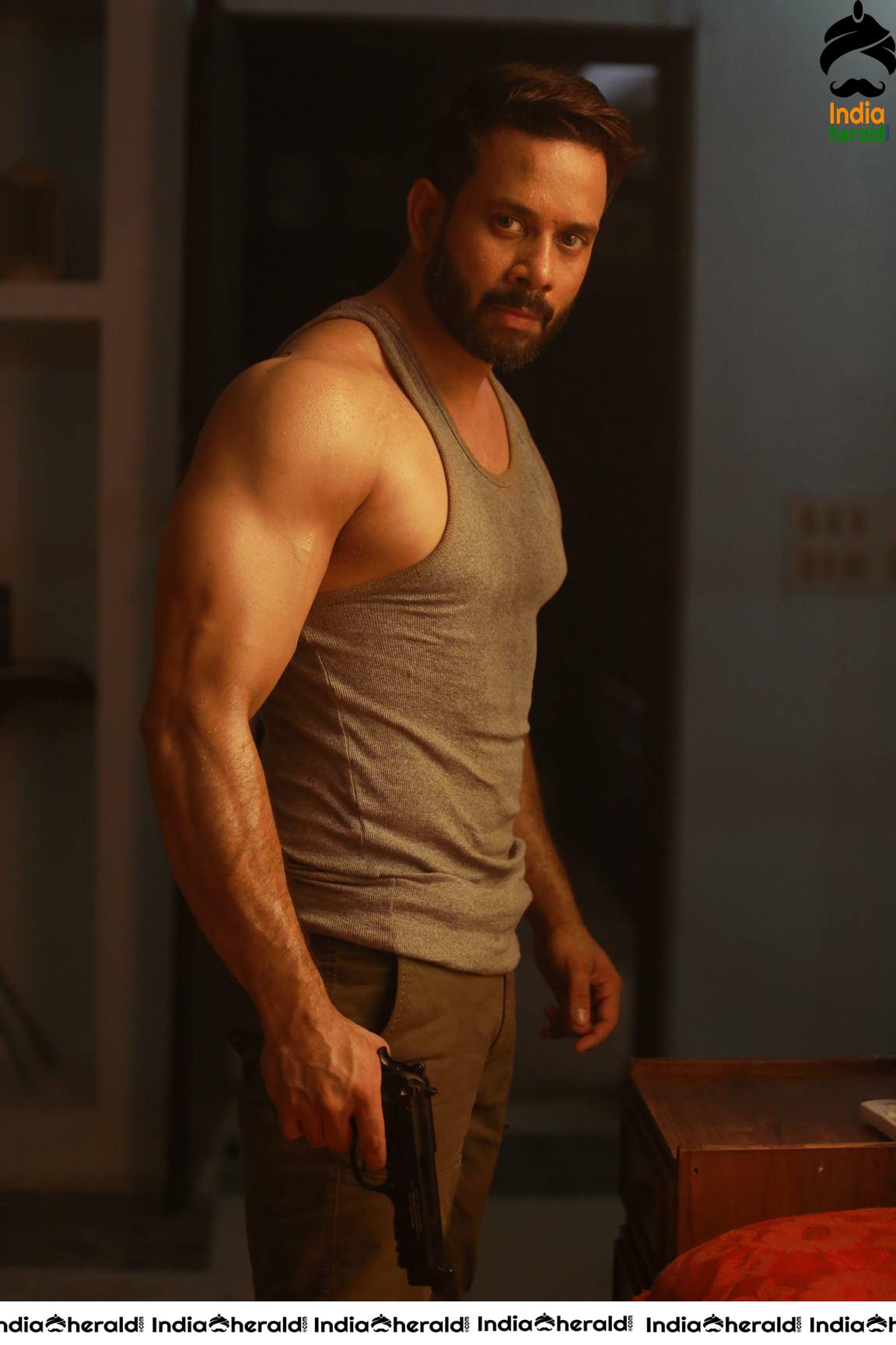 Actor Bharath Looking like a Hot Hunk from his upcoming movie LAST 6 HOURS