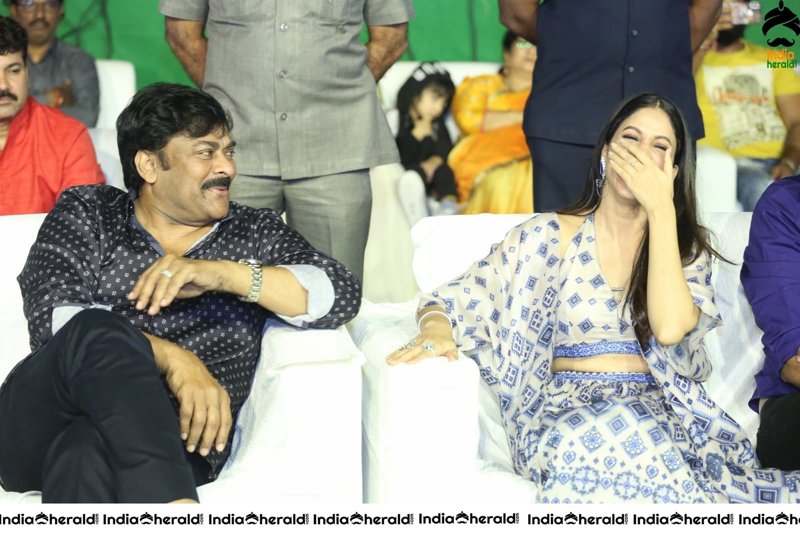 Actor Chiranjeevi has a funny chat with Lavanya Tripathi Set 1