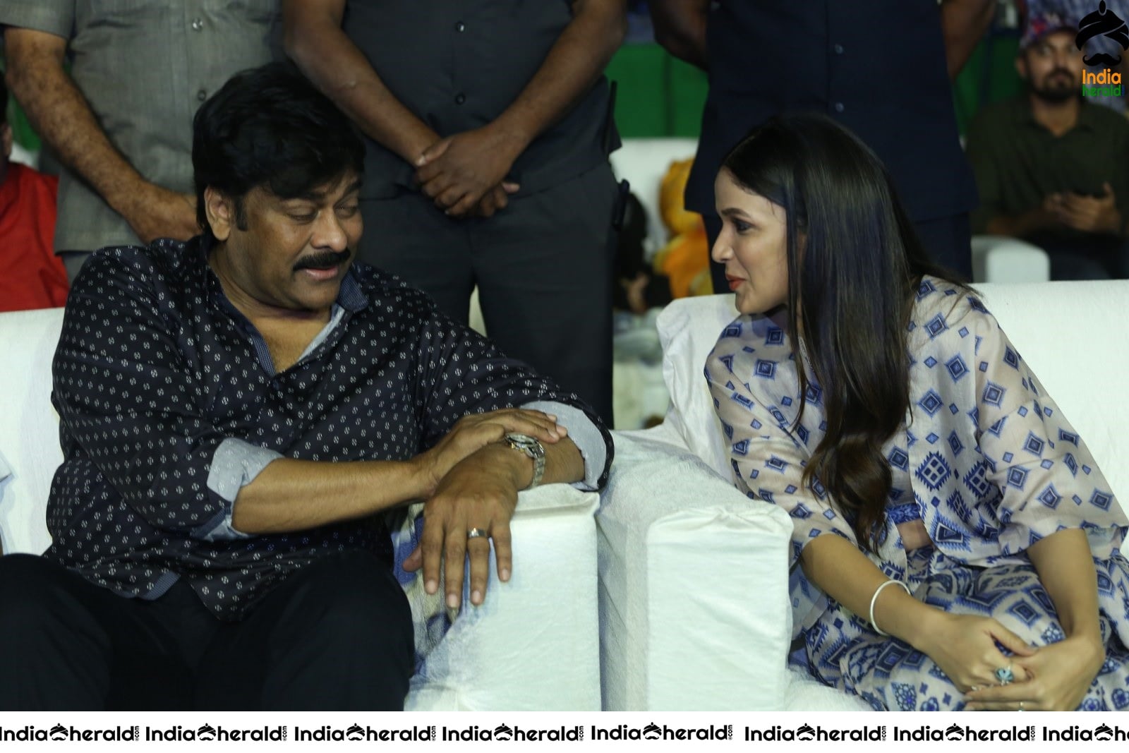 Actor Chiranjeevi has a funny chat with Lavanya Tripathi Set 1