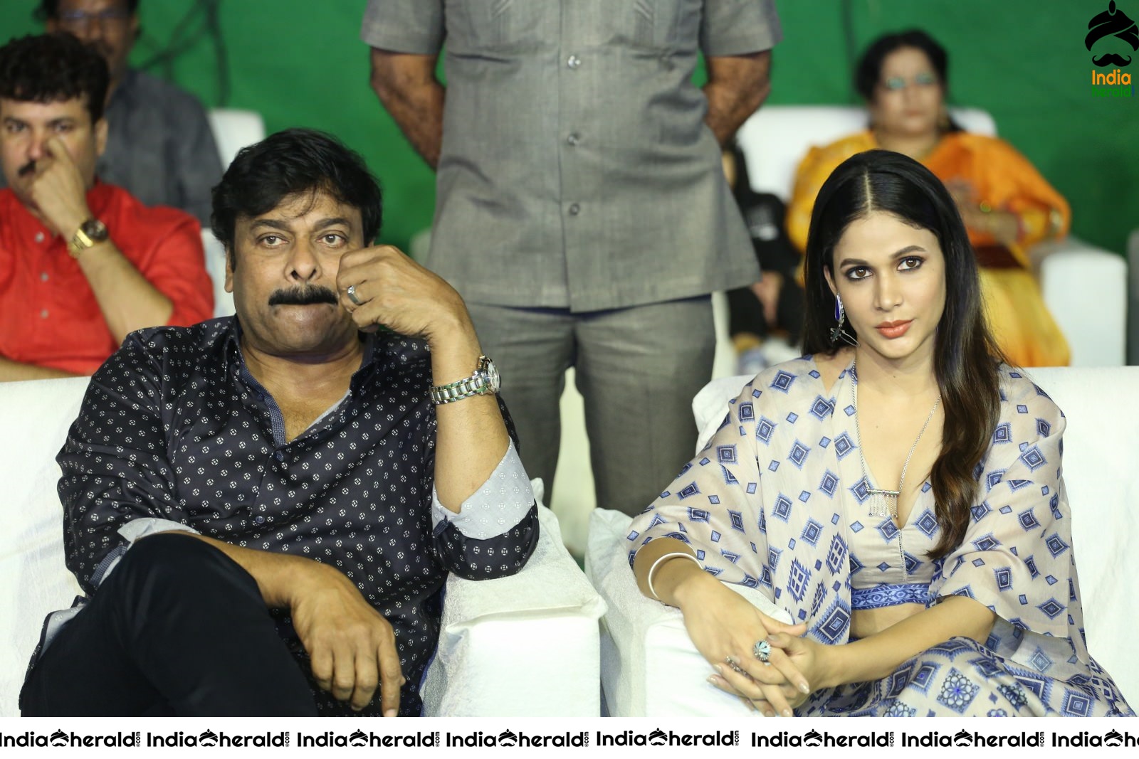Actor Chiranjeevi has a funny chat with Lavanya Tripathi Set 2