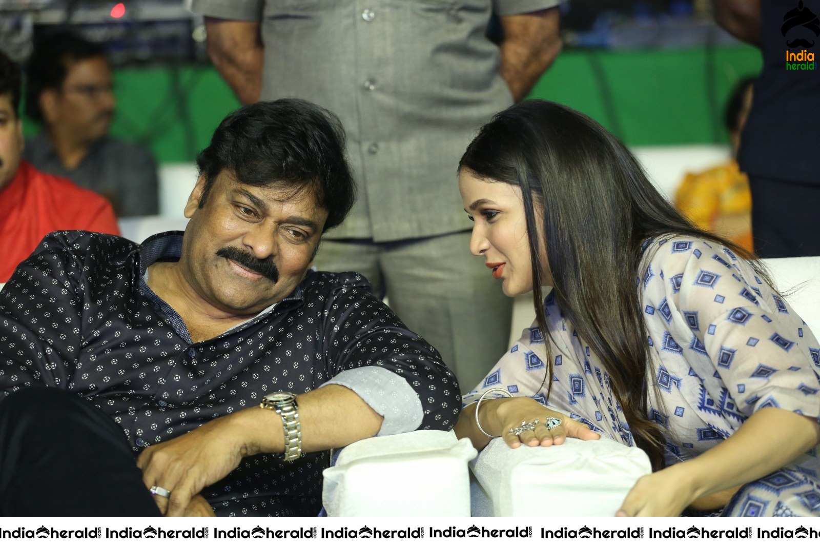 Actor Chiranjeevi has a funny chat with Lavanya Tripathi Set 2