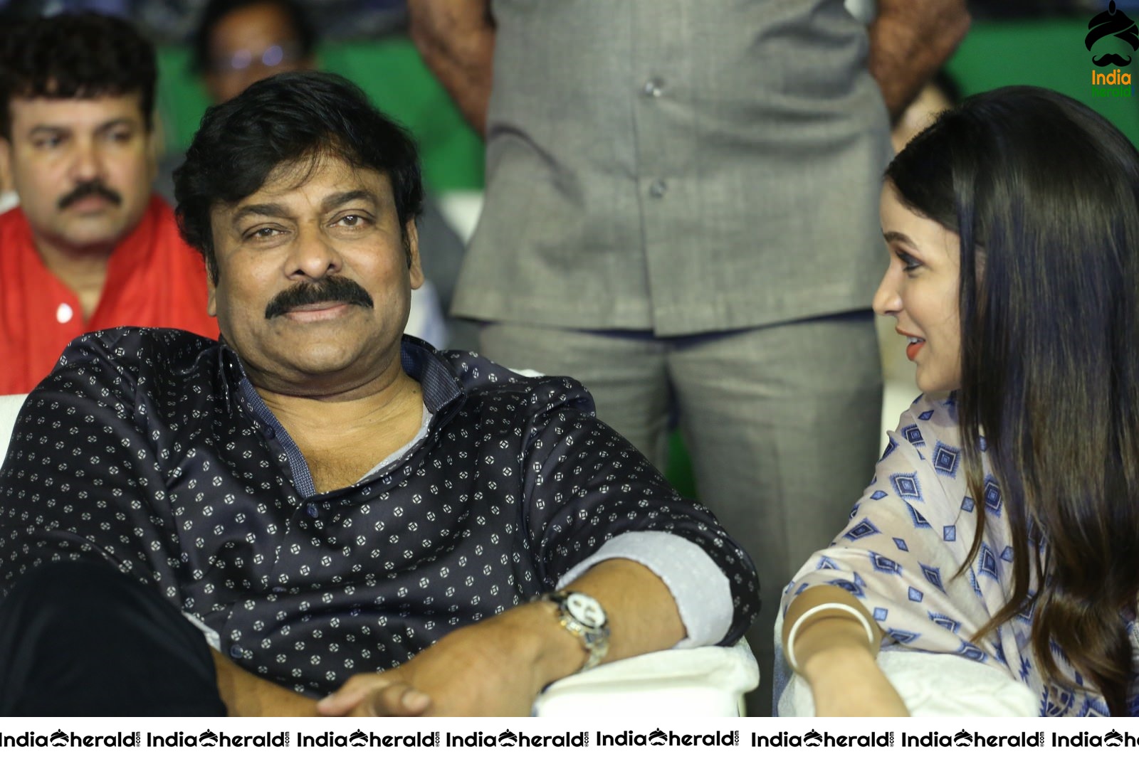 Actor Chiranjeevi has a funny chat with Lavanya Tripathi Set 2
