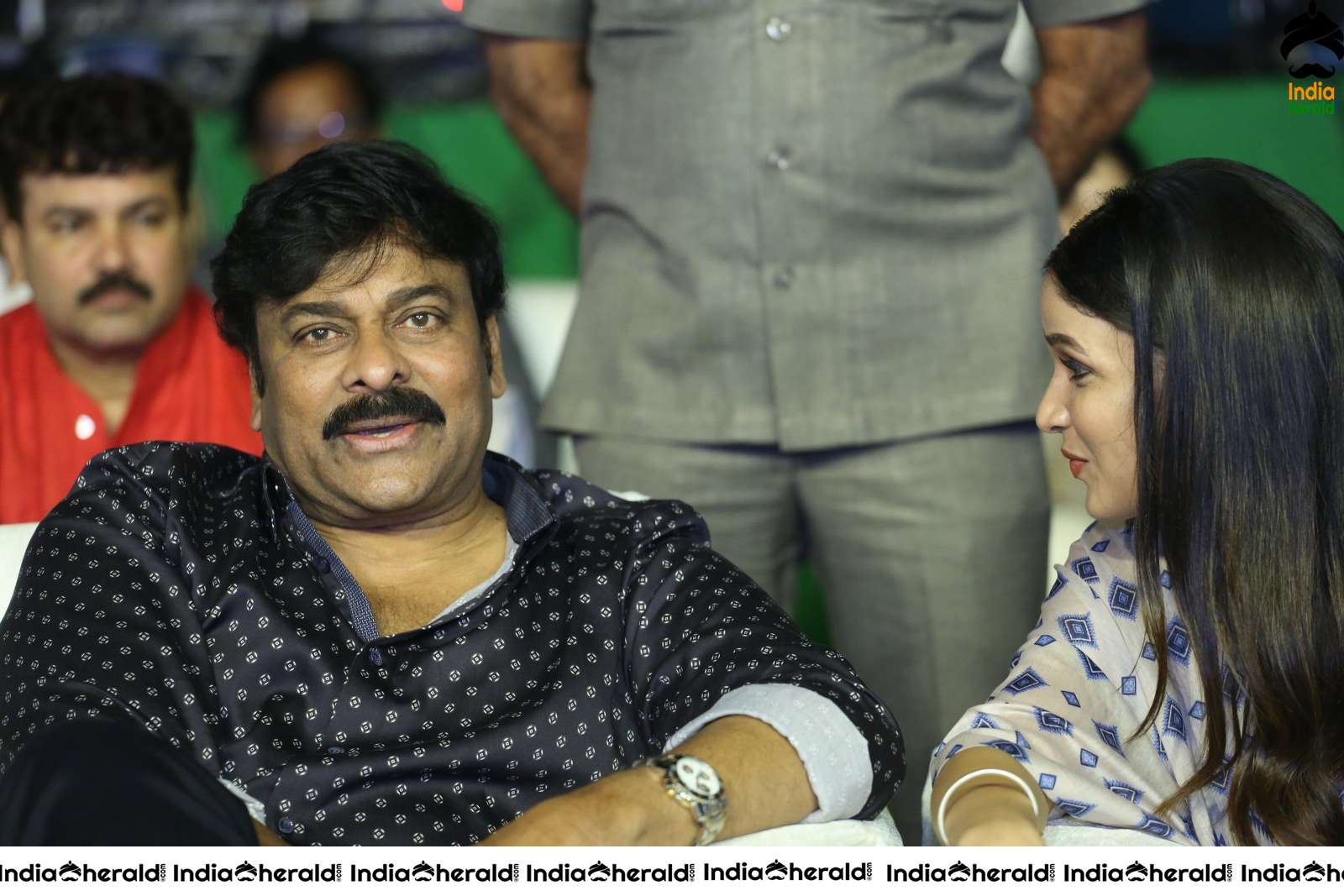 Actor Chiranjeevi has a funny chat with Lavanya Tripathi Set 2