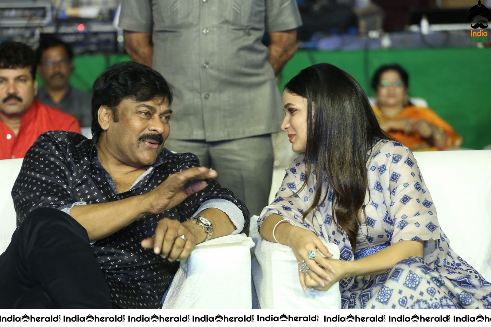 Actor Chiranjeevi has a funny chat with Lavanya Tripathi Set 2