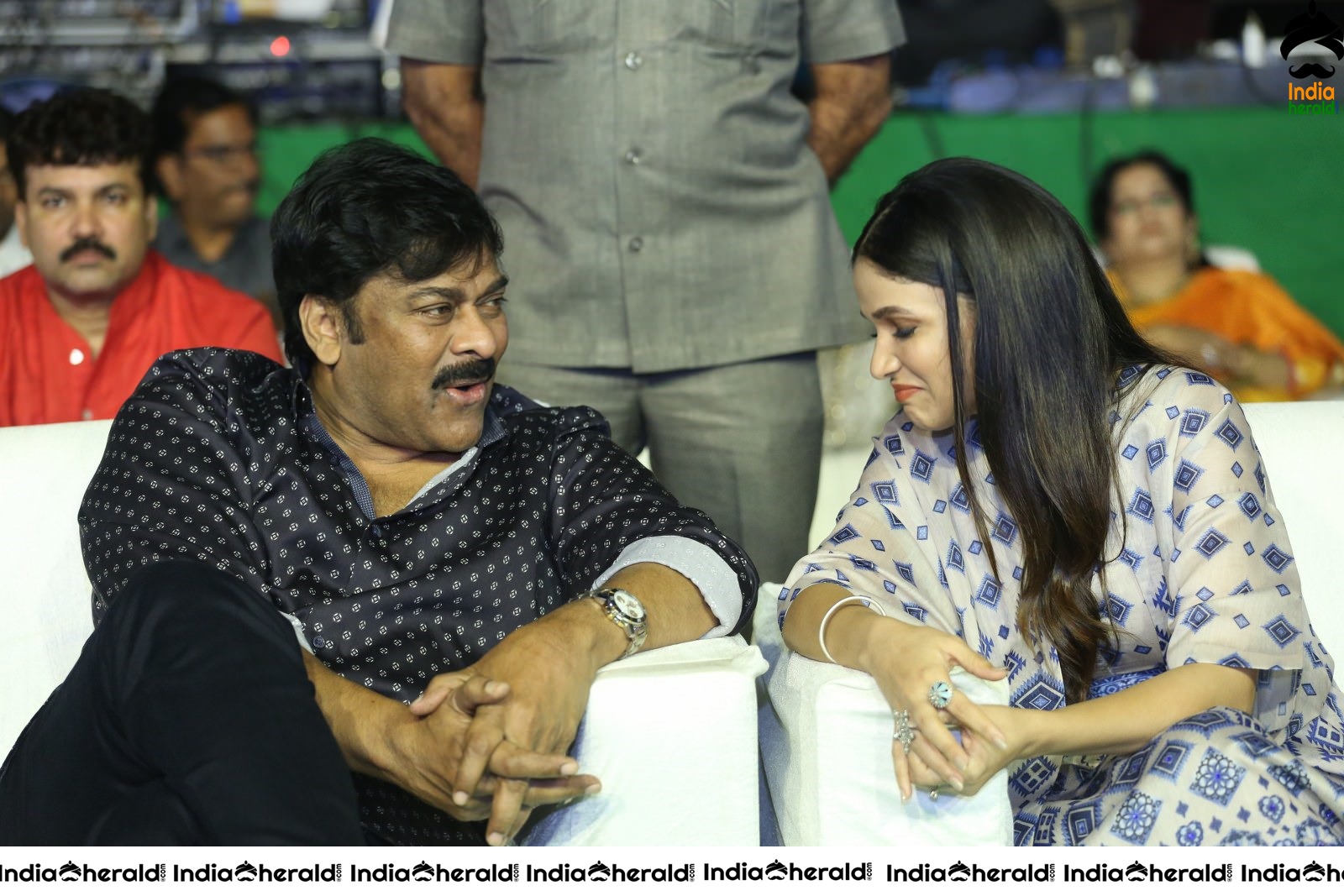 Actor Chiranjeevi has a funny chat with Lavanya Tripathi Set 2