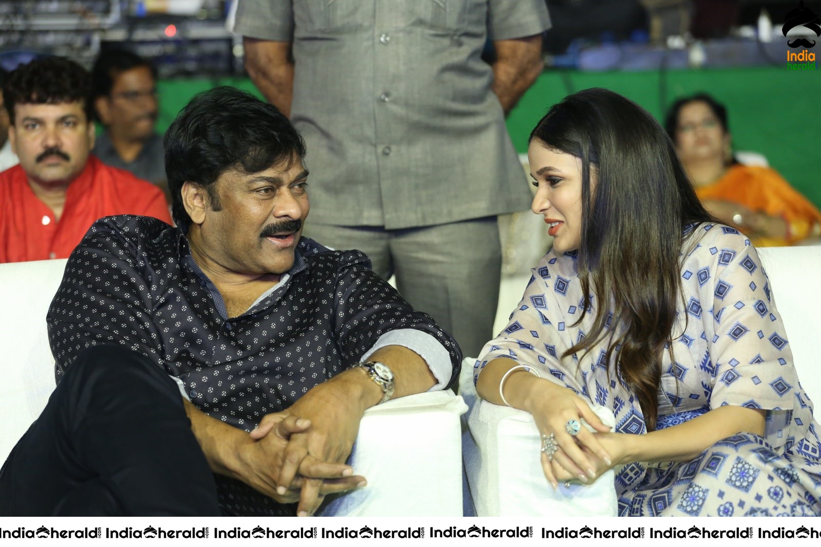 Actor Chiranjeevi has a funny chat with Lavanya Tripathi Set 2