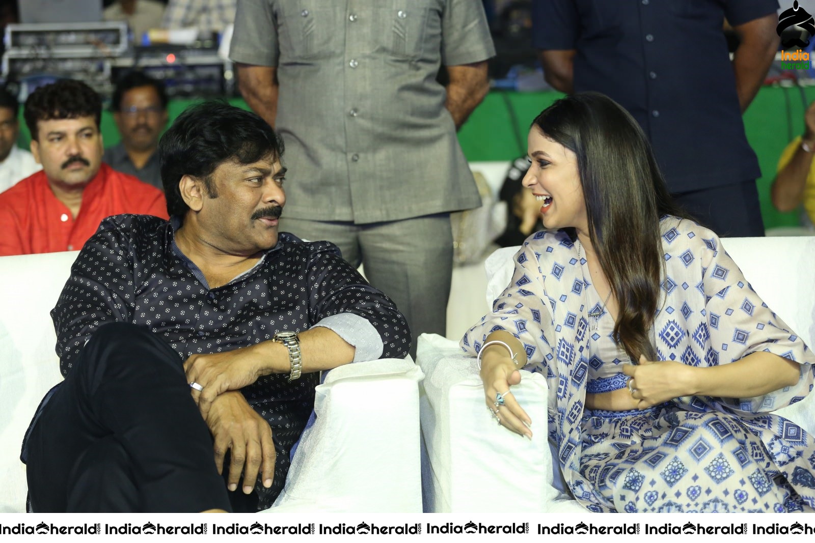 Actor Chiranjeevi has a funny chat with Lavanya Tripathi Set 2