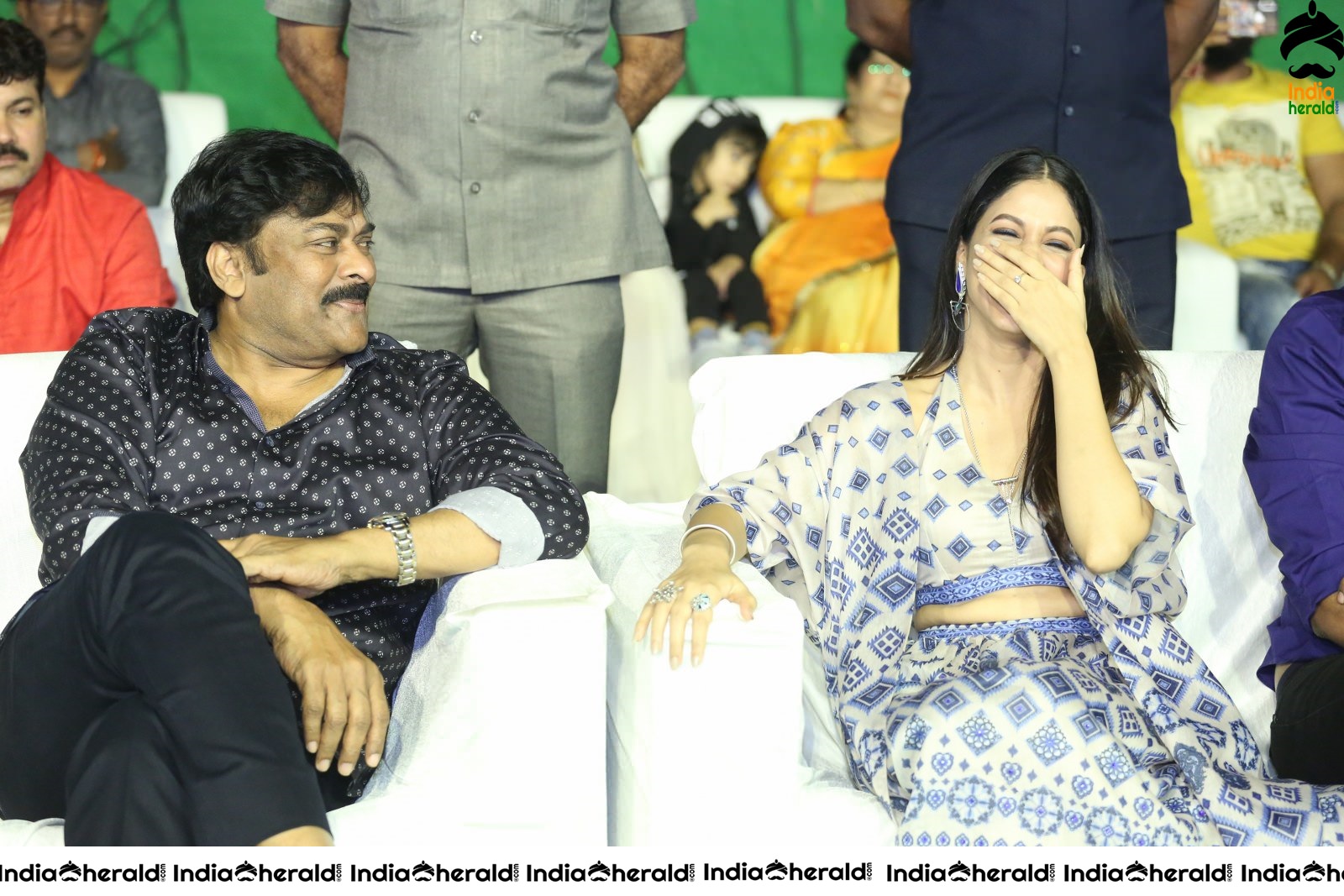 Actor Chiranjeevi has a funny chat with Lavanya Tripathi Set 2