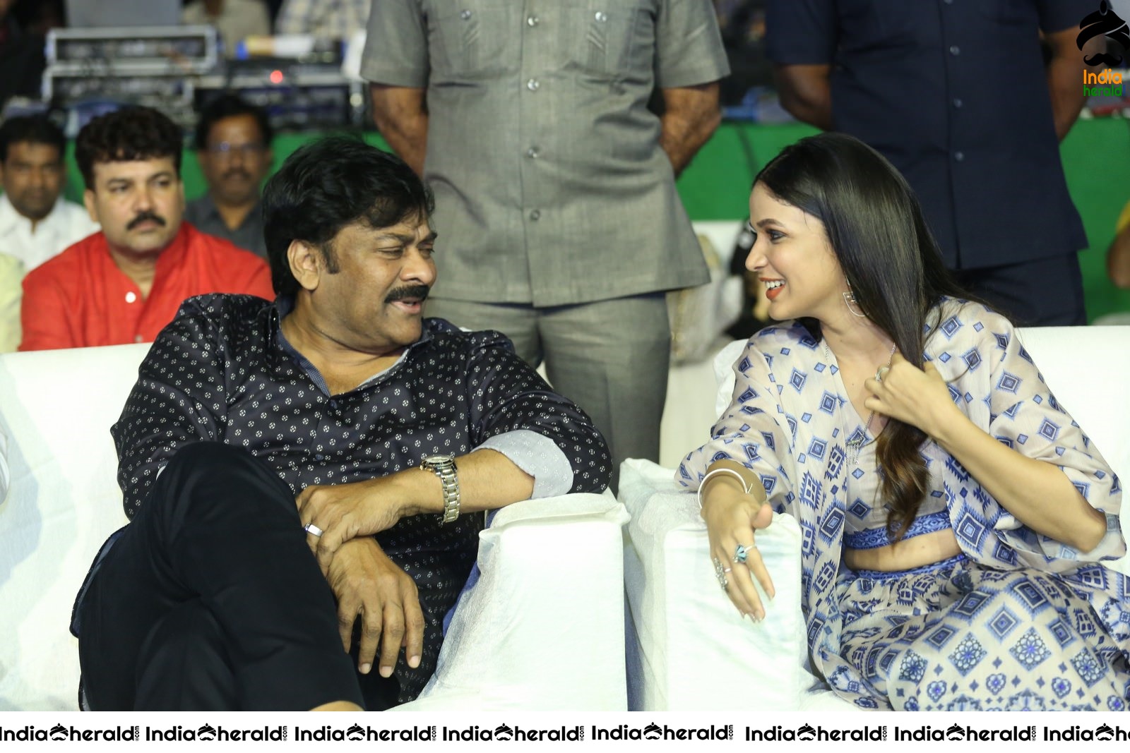 Actor Chiranjeevi has a funny chat with Lavanya Tripathi Set 2