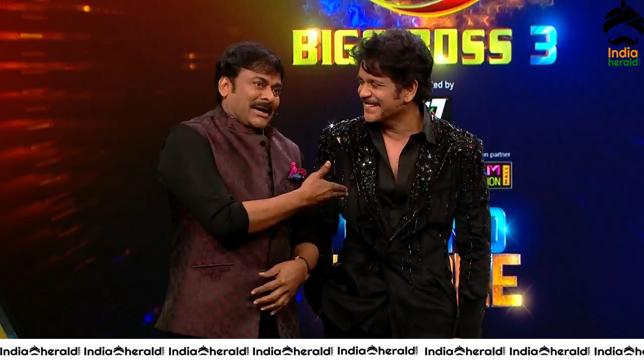 Actor Chiranjeevi Latest Stills during Bigg Boss Season 3 Grand Finale Set 1