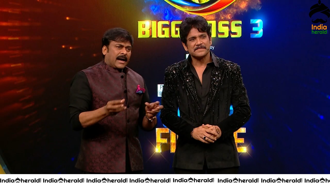 Actor Chiranjeevi Latest Stills during Bigg Boss Season 3 Grand Finale Set 1