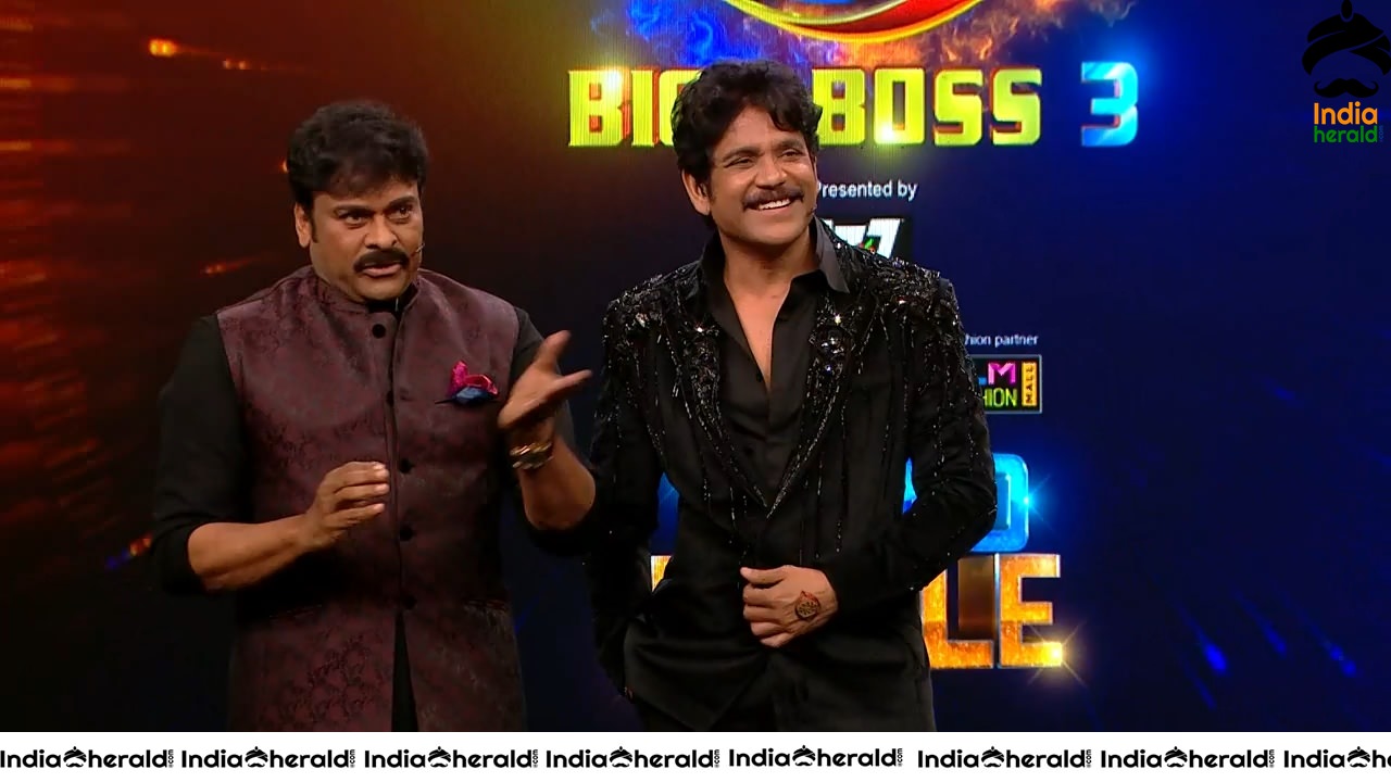 Actor Chiranjeevi Latest Stills during Bigg Boss Season 3 Grand Finale Set 1