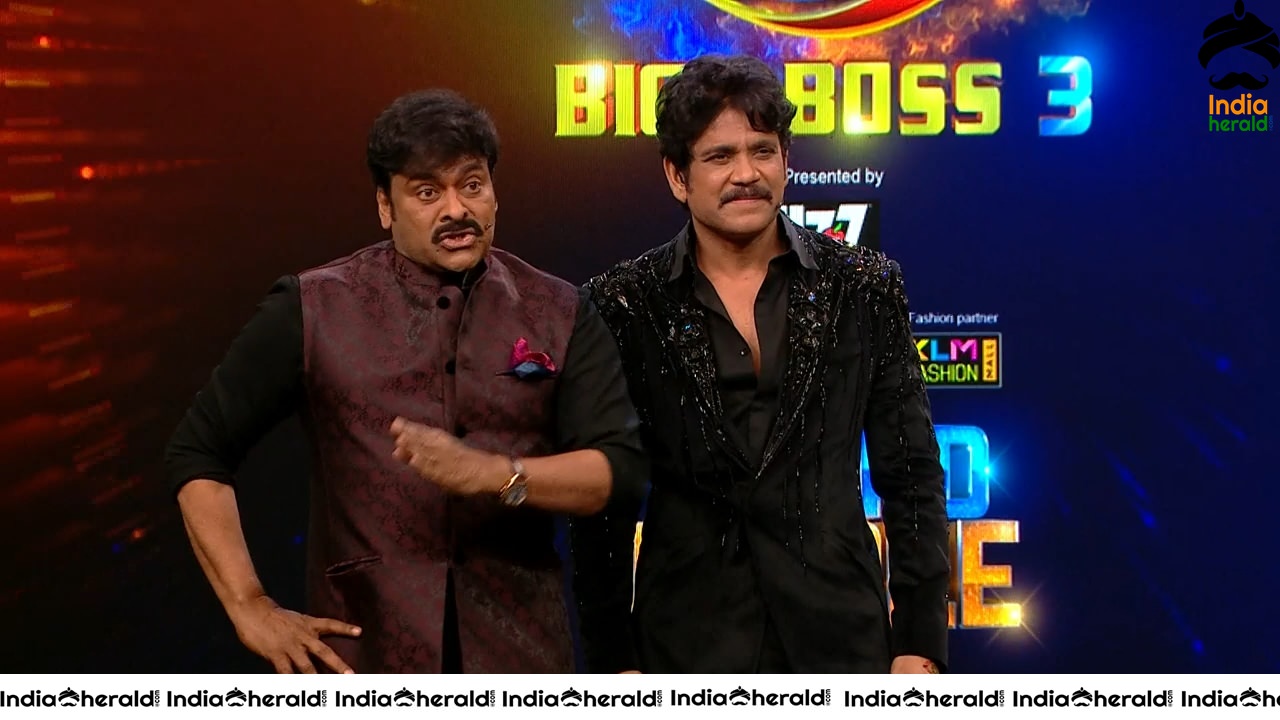 Actor Chiranjeevi Latest Stills during Bigg Boss Season 3 Grand Finale Set 1