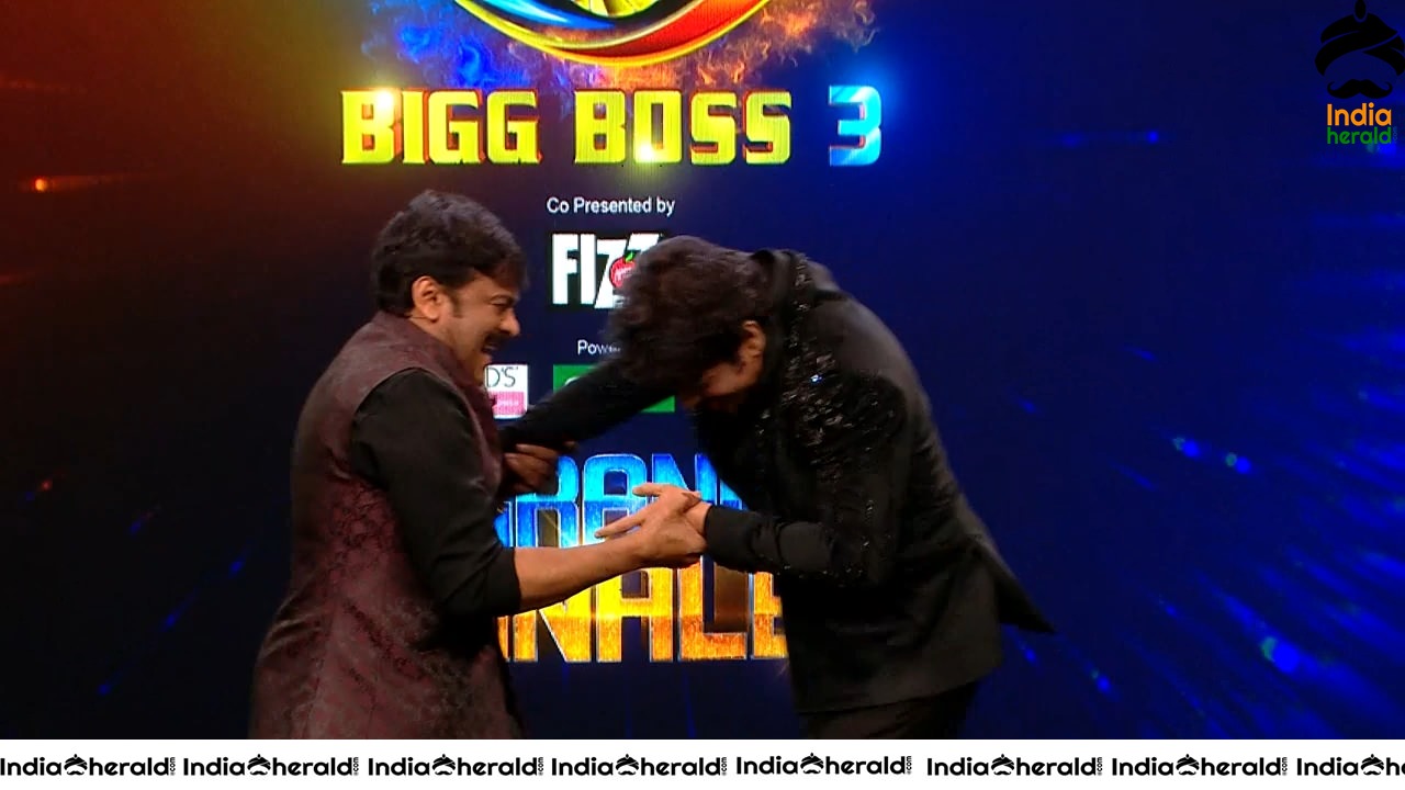 Actor Chiranjeevi Latest Stills during Bigg Boss Season 3 Grand Finale Set 1