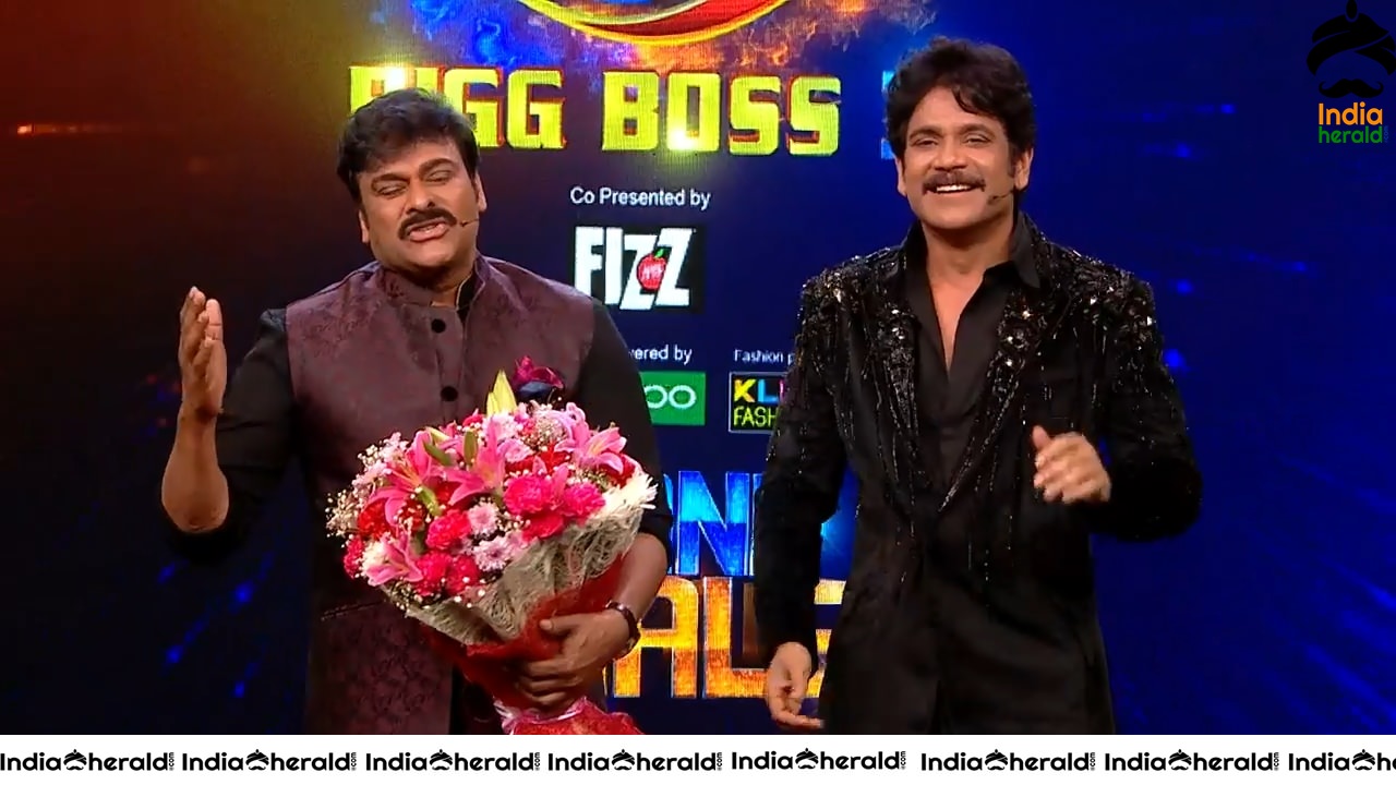 Actor Chiranjeevi Latest Stills during Bigg Boss Season 3 Grand Finale Set 1