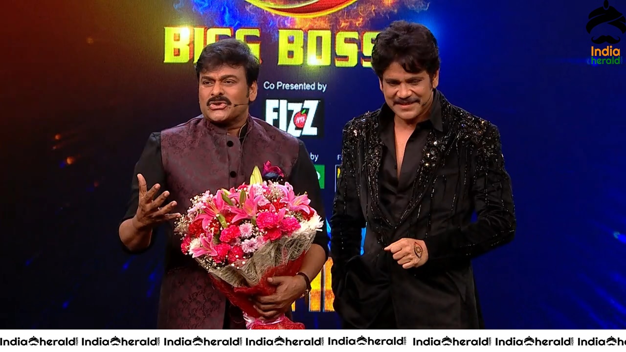 Actor Chiranjeevi Latest Stills during Bigg Boss Season 3 Grand Finale Set 1