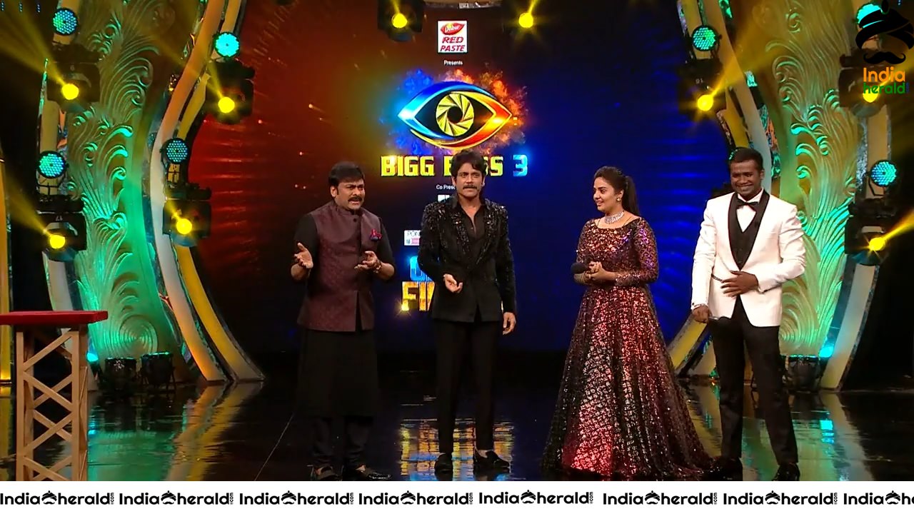 Actor Chiranjeevi Latest Stills during Bigg Boss Season 3 Grand Finale Set 2