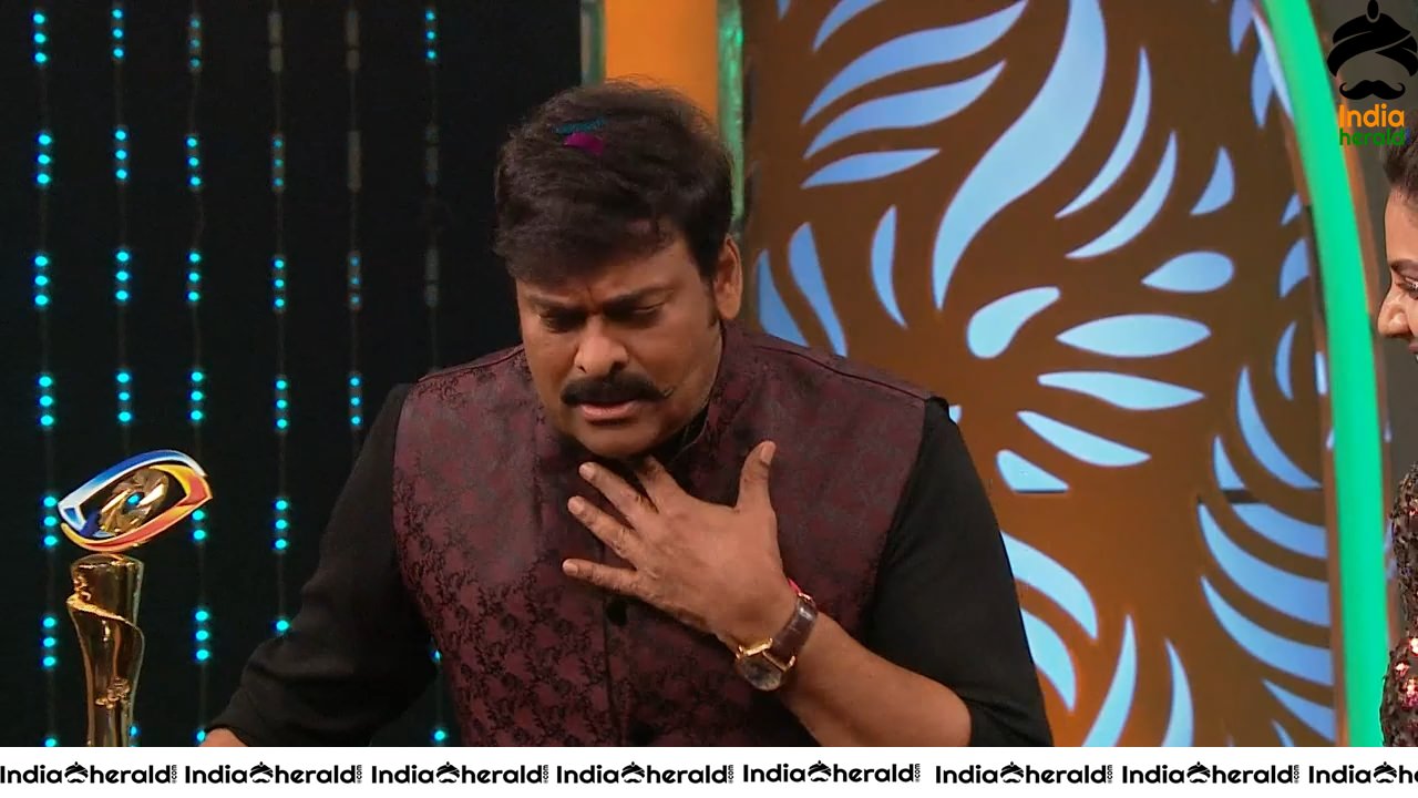 Actor Chiranjeevi Latest Stills during Bigg Boss Season 3 Grand Finale Set 2