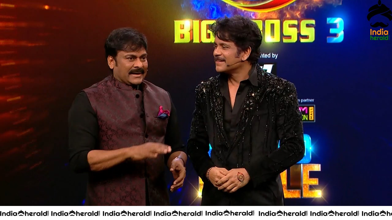 Actor Chiranjeevi Latest Stills during Bigg Boss Season 3 Grand Finale Set 2