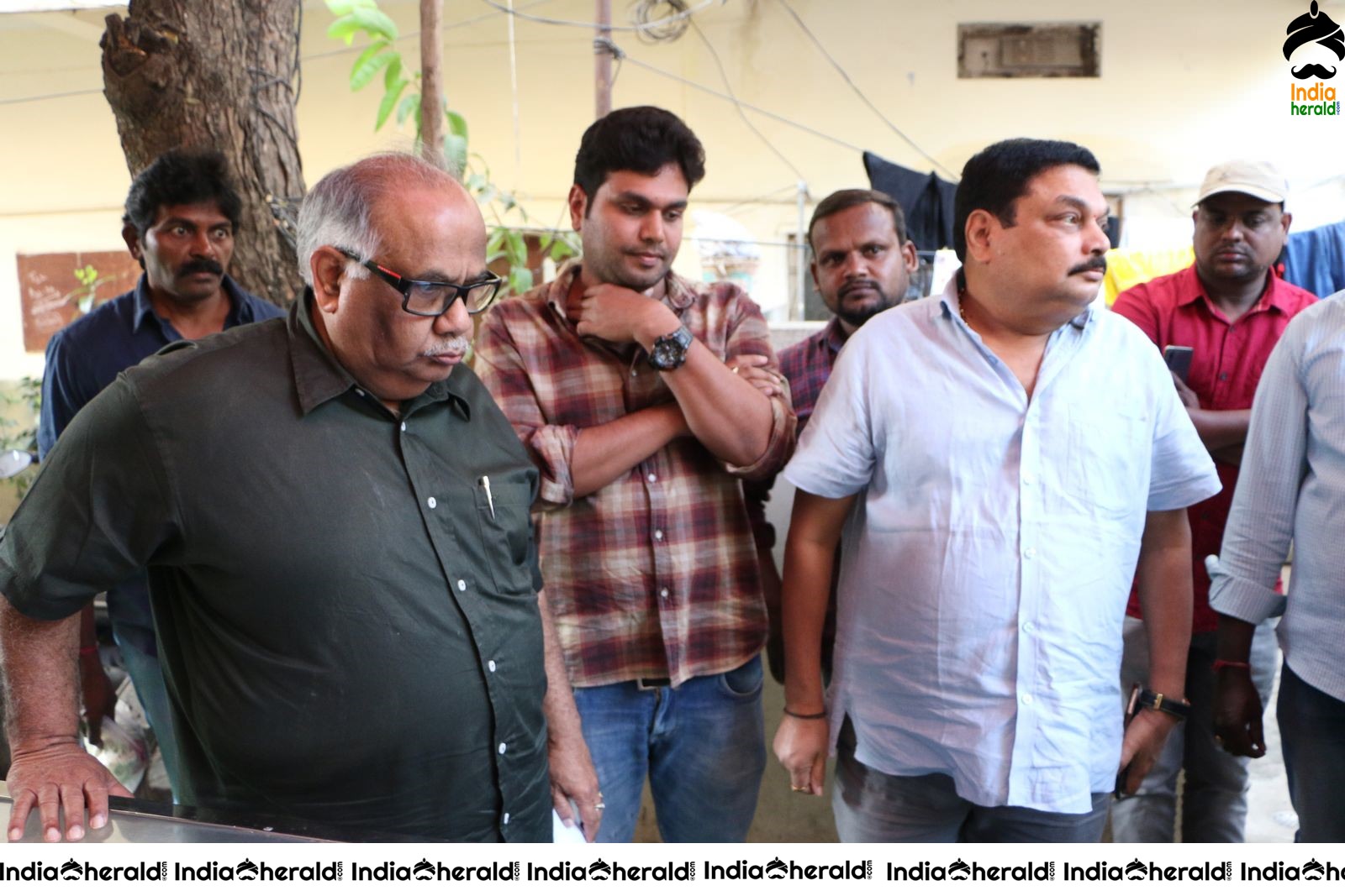 Actor Chiranjeevi Photos while Paying Final Respect to Sr Journalist Pasupuleti Ramarao Set 1