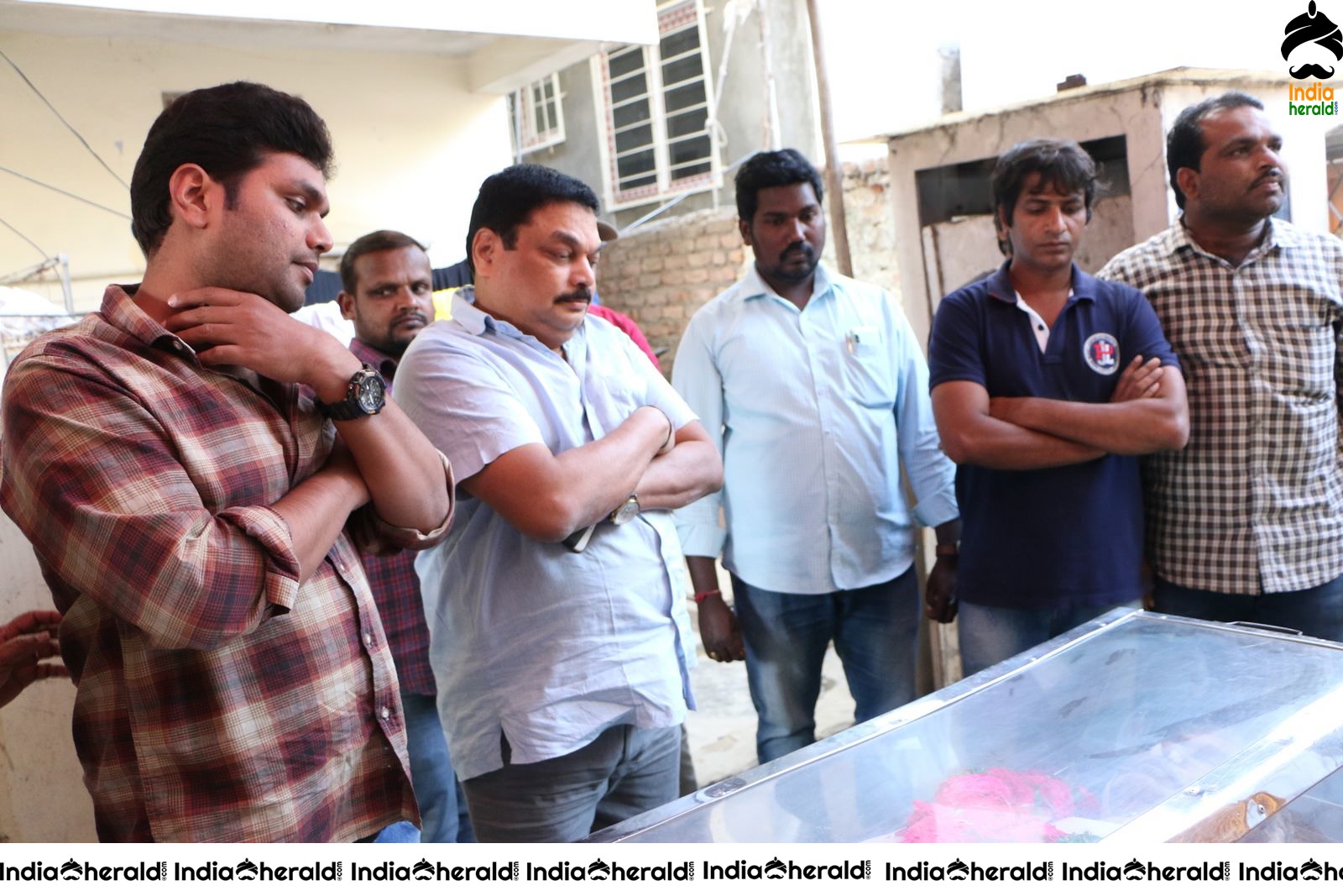 Actor Chiranjeevi Photos while Paying Final Respect to Sr Journalist Pasupuleti Ramarao Set 1