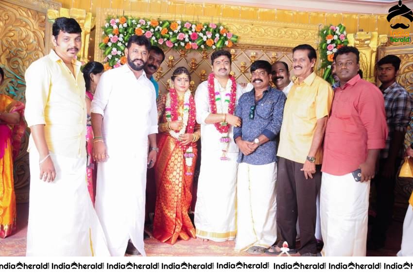 Actor Cum Producer Saravana Marries Sravya Keerthana