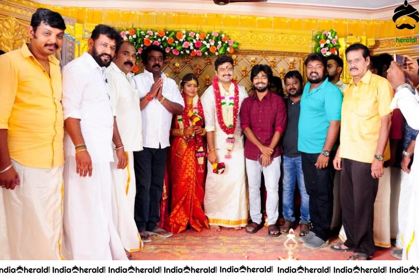 Actor Cum Producer Saravana Marries Sravya Keerthana