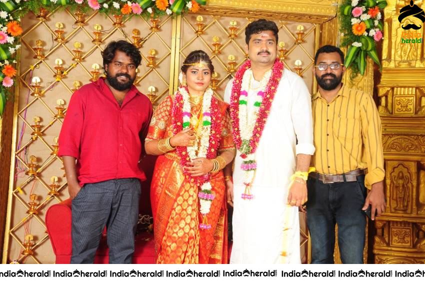 Actor Cum Producer Saravana Marries Sravya Keerthana