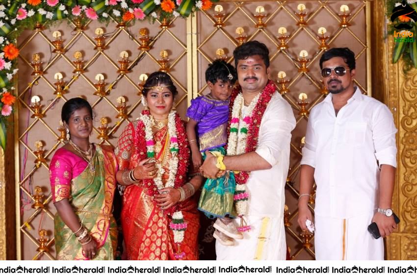 Actor Cum Producer Saravana Marries Sravya Keerthana