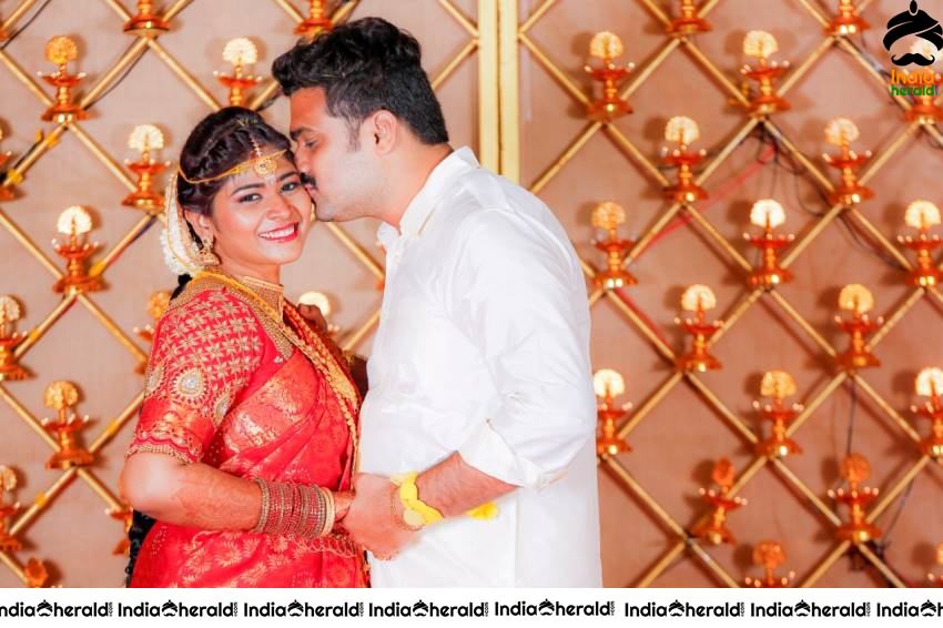 Actor Cum Producer Saravana Marries Sravya Keerthana