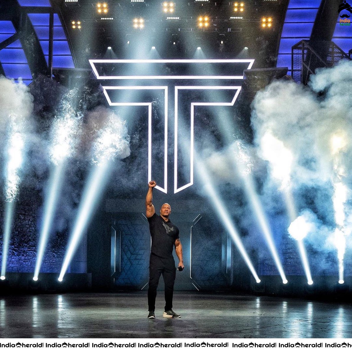 Actor cum WWE player Dwayne The Rock Johnson Photos Set 1