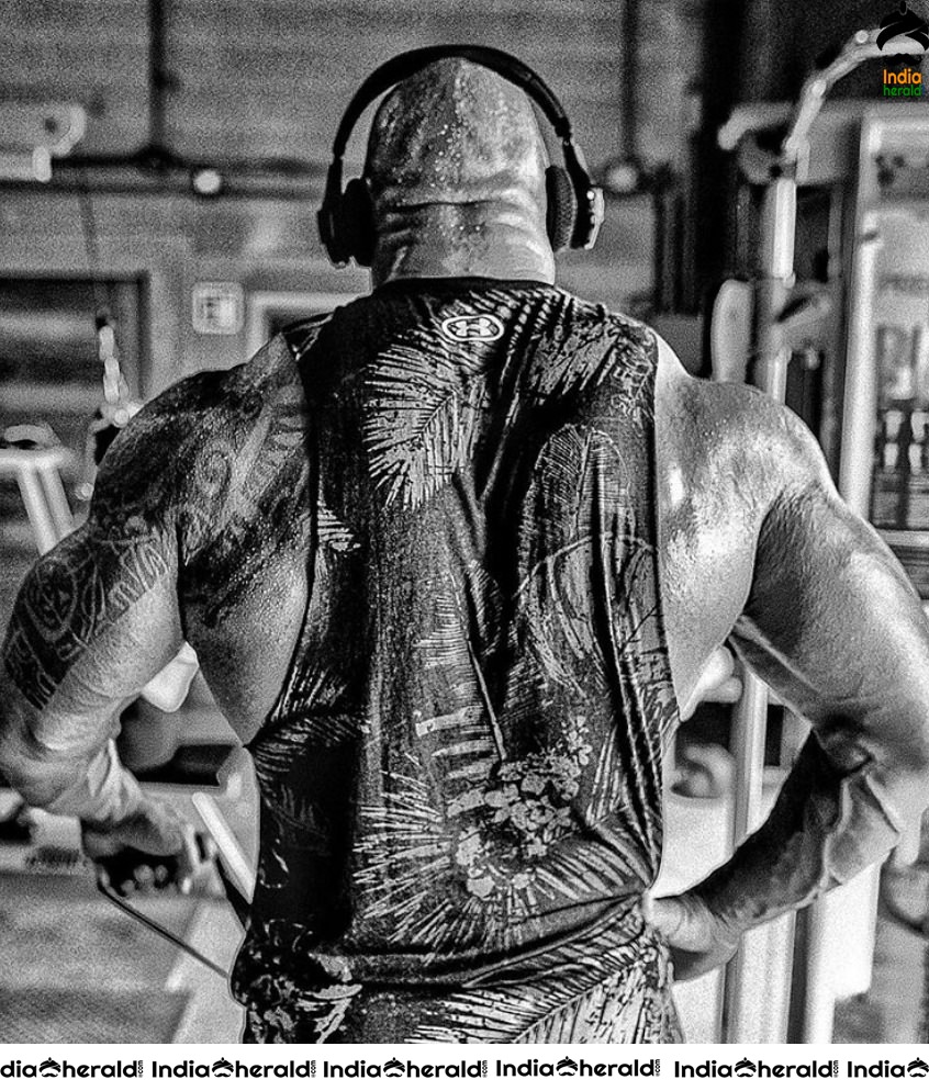 Actor cum WWE player Dwayne The Rock Johnson Photos Set 1