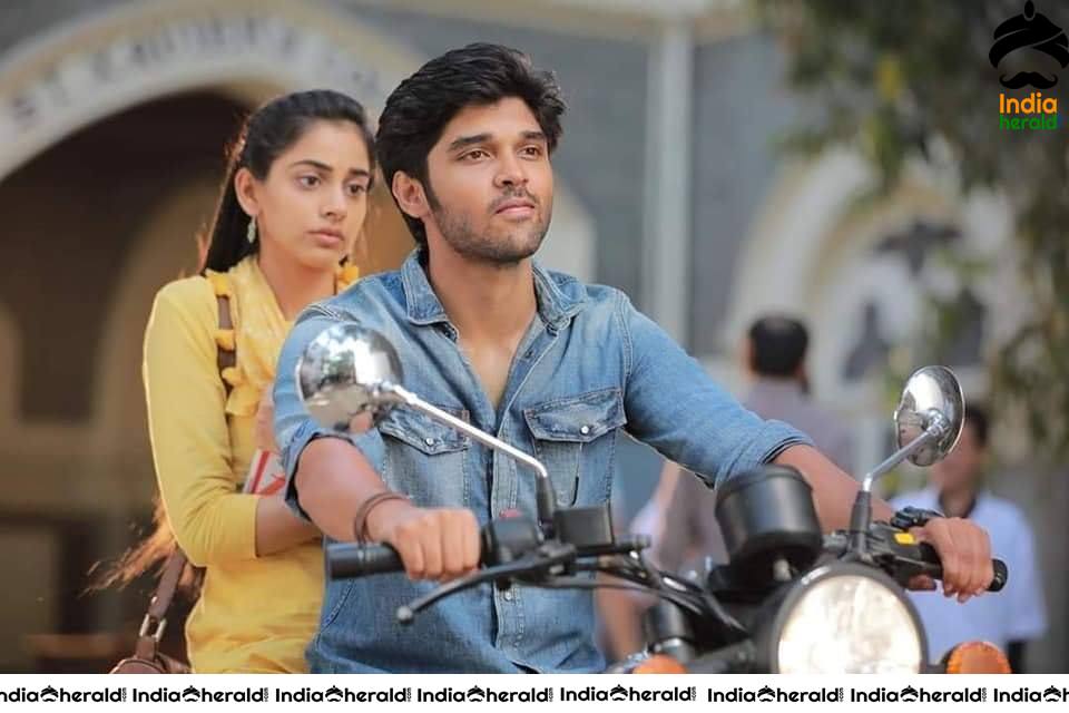 Actor Dhruv Vikram with Banita in the remake of Arjun Reddy