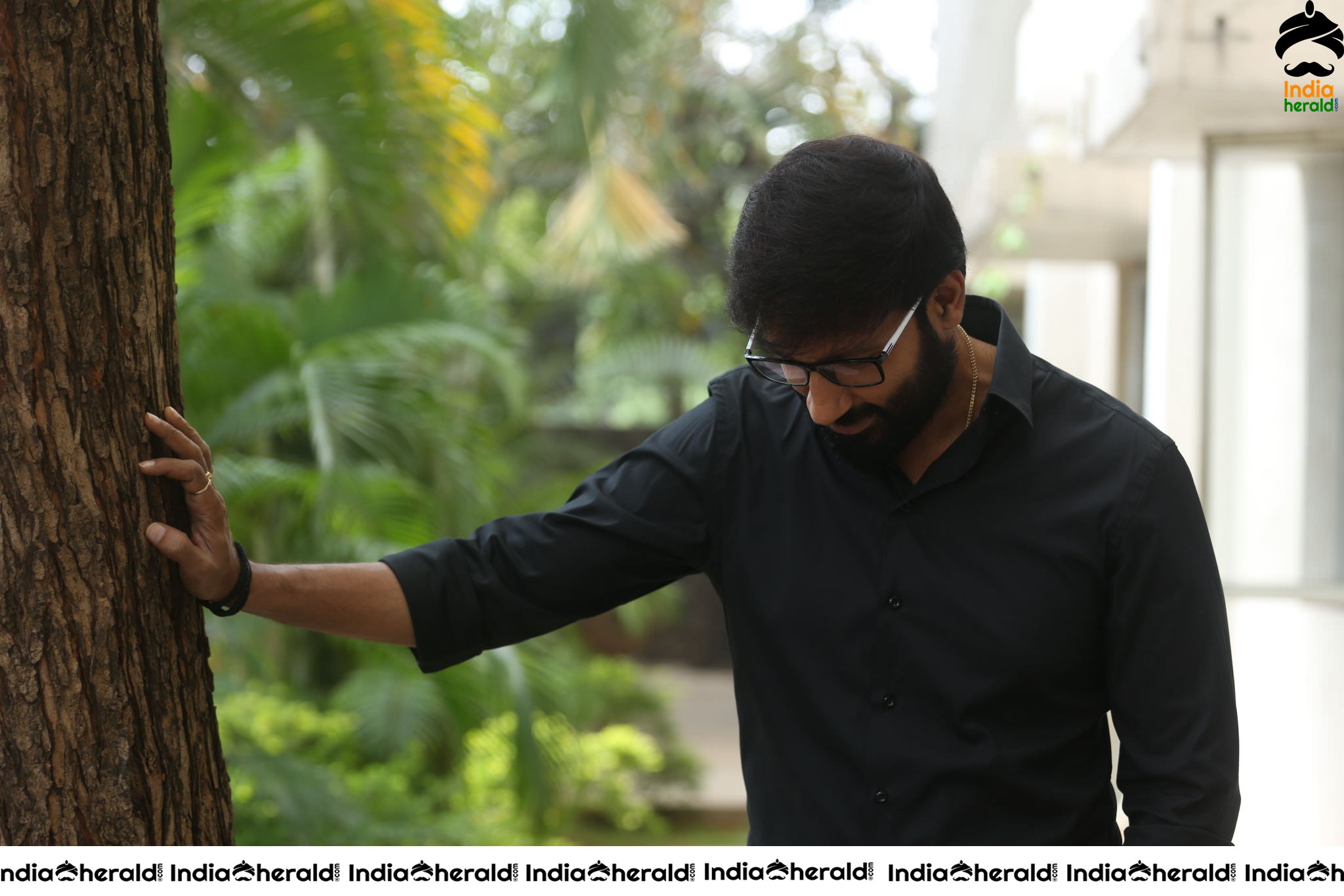 Actor Gopichand Interview Stills in Black Set 2