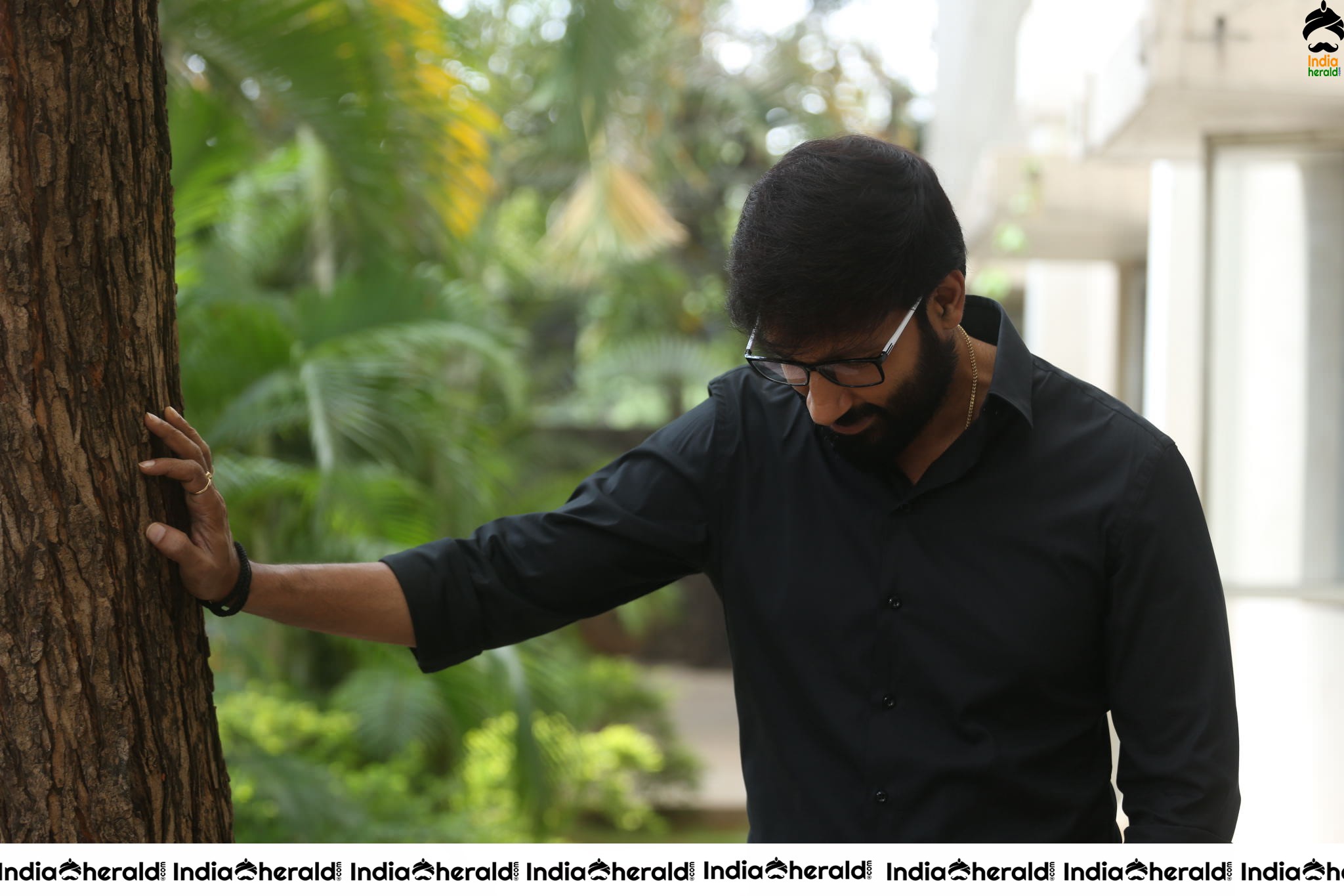 Actor Gopichand Latest Clicks with Nerd Glasses and Thick Beard Set 2