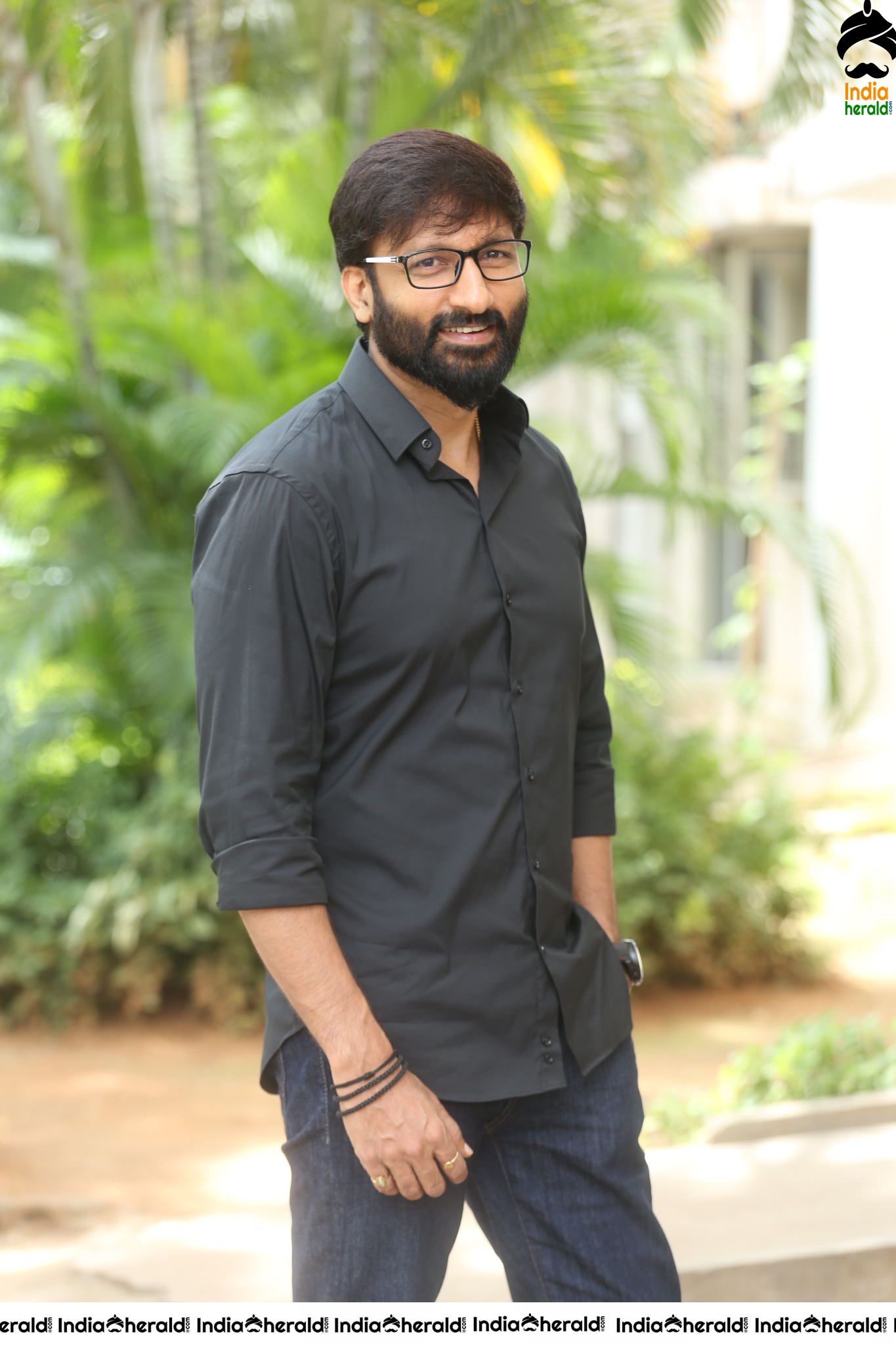 Actor Gopichand Latest Stills with Bearded look Set 1