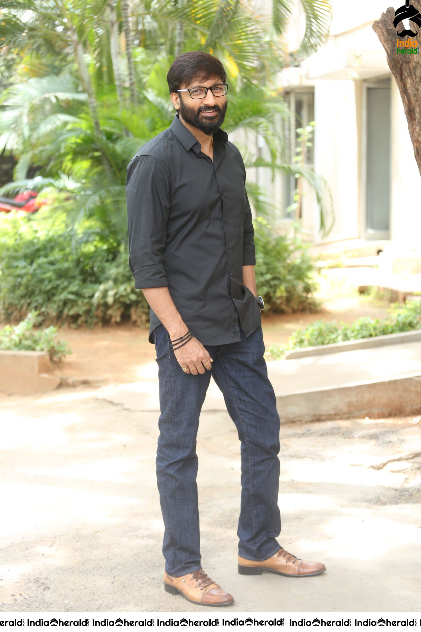 Actor Gopichand Latest Stills with Bearded look Set 1