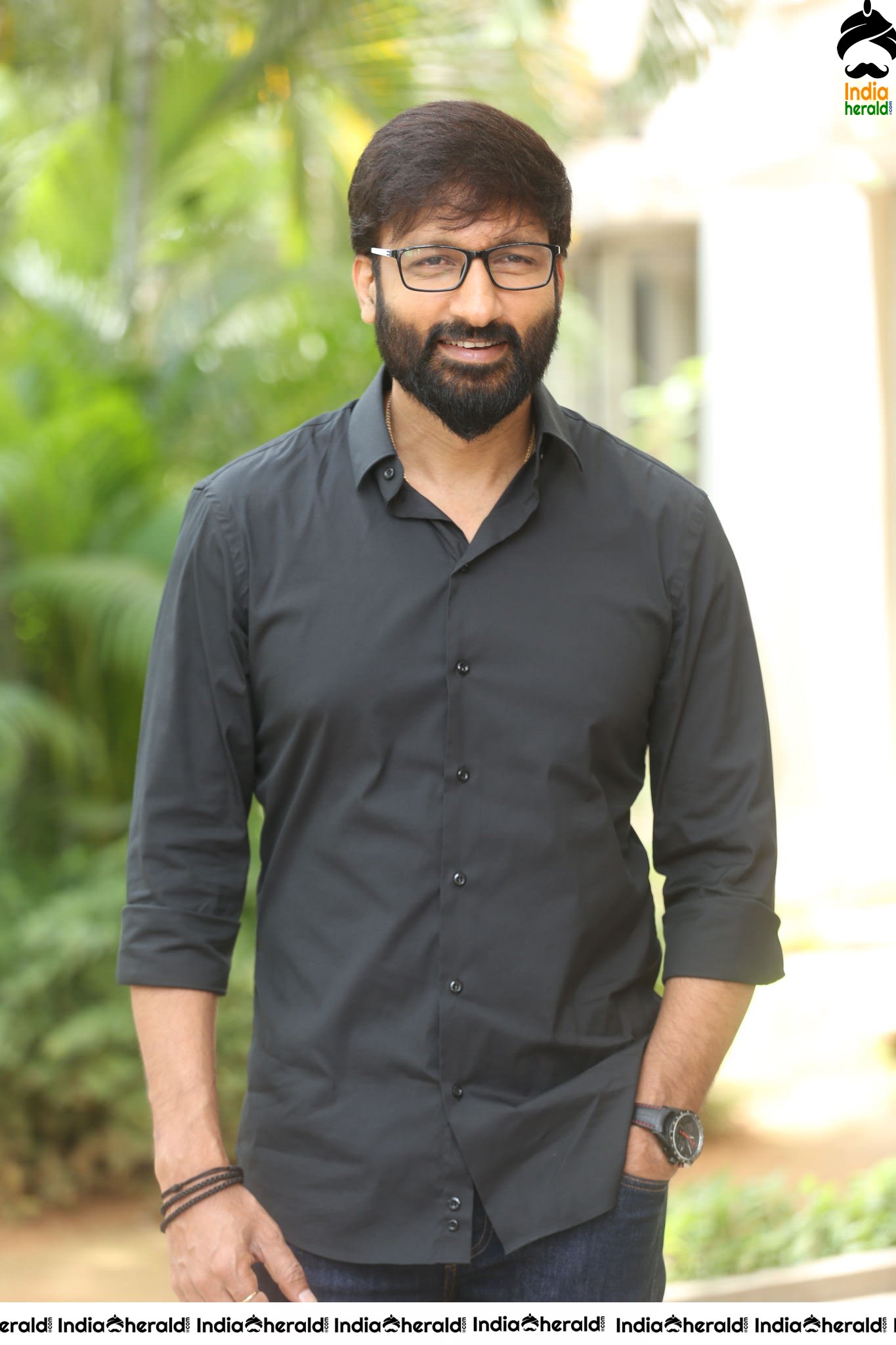 Actor Gopichand Latest Stills with Bearded look Set 1