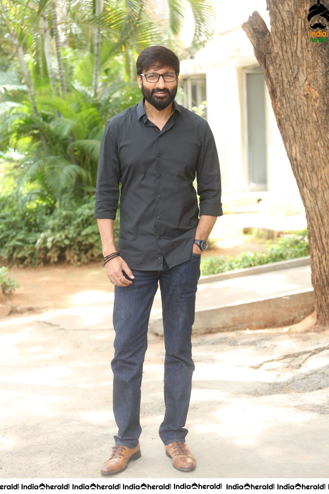 Actor Gopichand Latest Stills with Bearded look Set 1