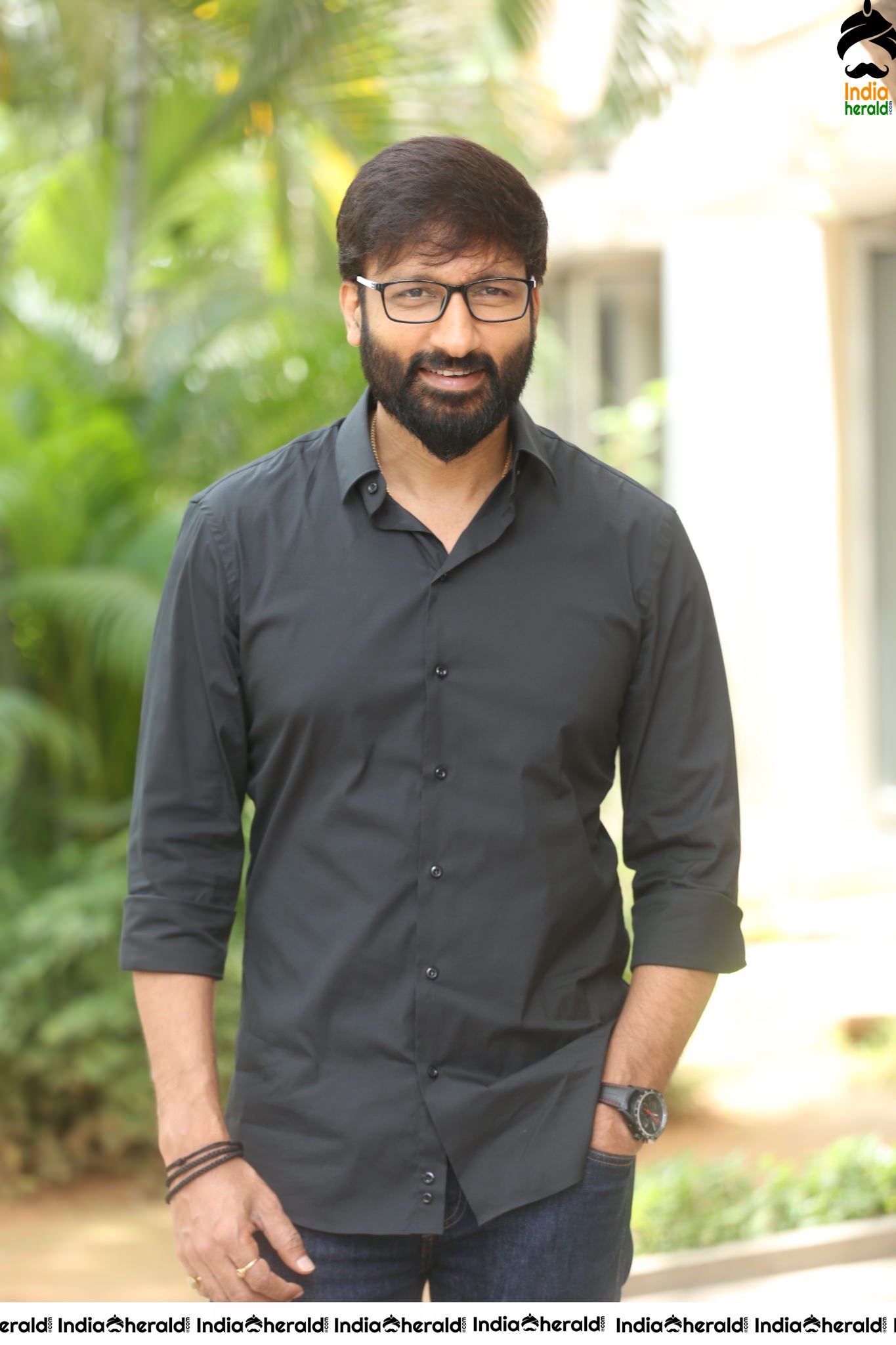 Actor Gopichand Latest Stills with Bearded look Set 1