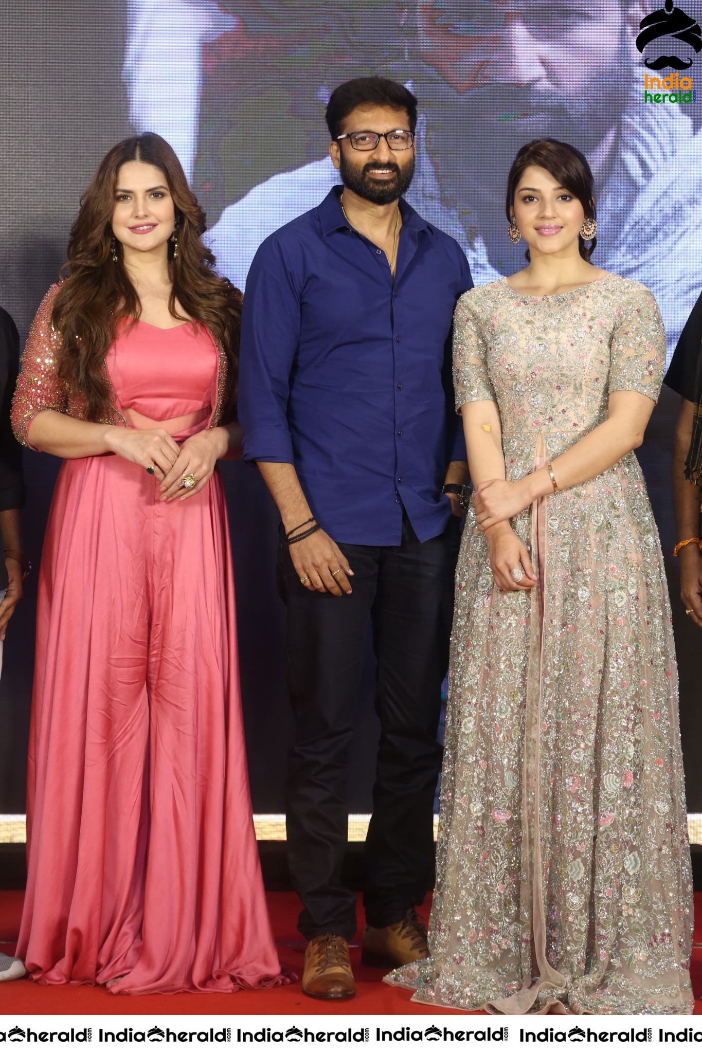 Actor Gopichand Photos With Mehreen And Zareen Khan Set 2