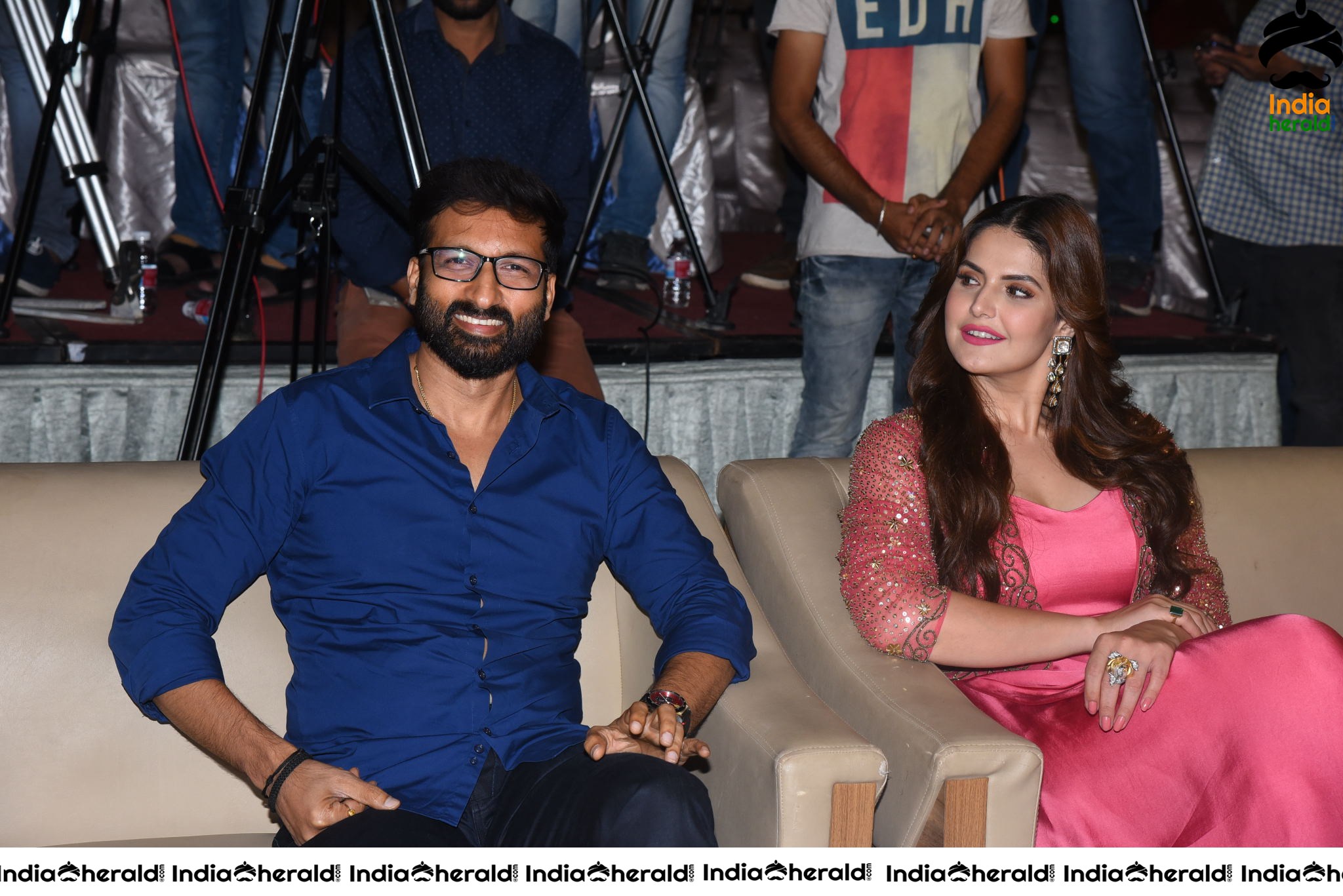 Actor Gopichand Photos With Mehreen And Zareen Khan Set 2