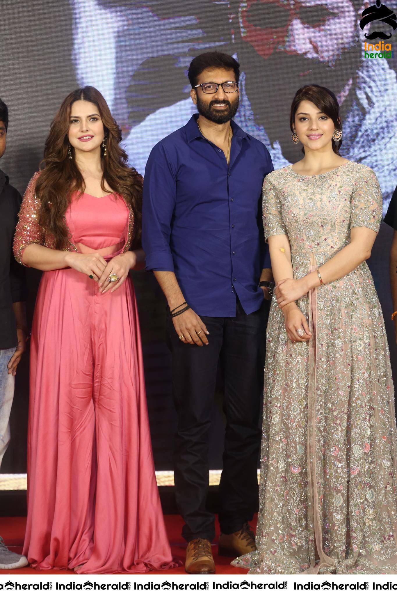 Actor Gopichand Photos With Mehreen And Zareen Khan Set 2