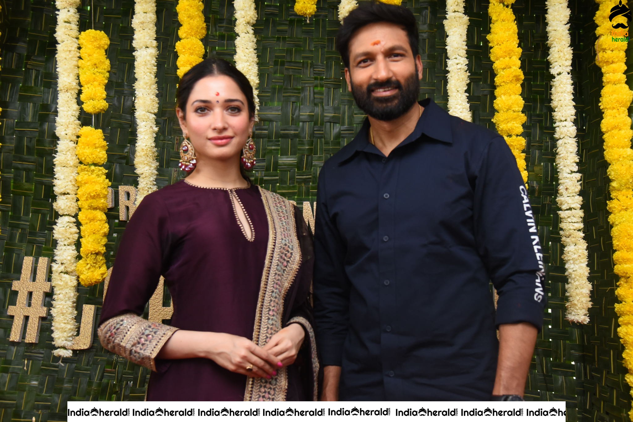 Actor Gopichand Photos with Milky Beauty Tamanna Set 1