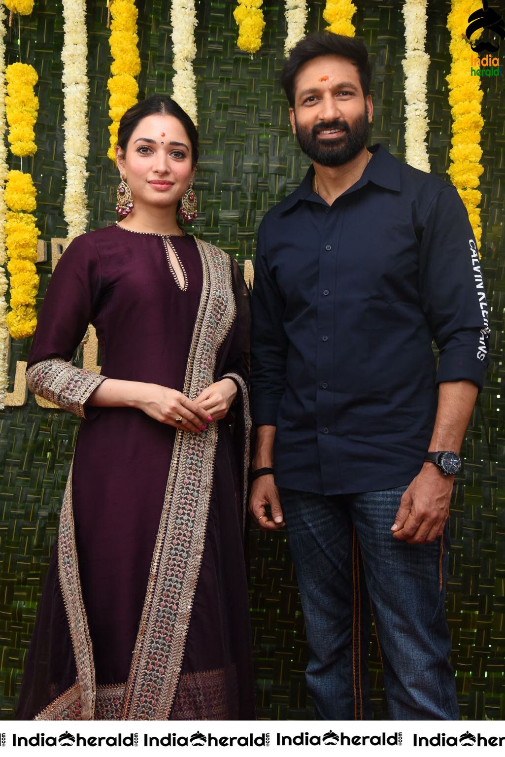 Actor Gopichand Photos with Milky Beauty Tamannaah