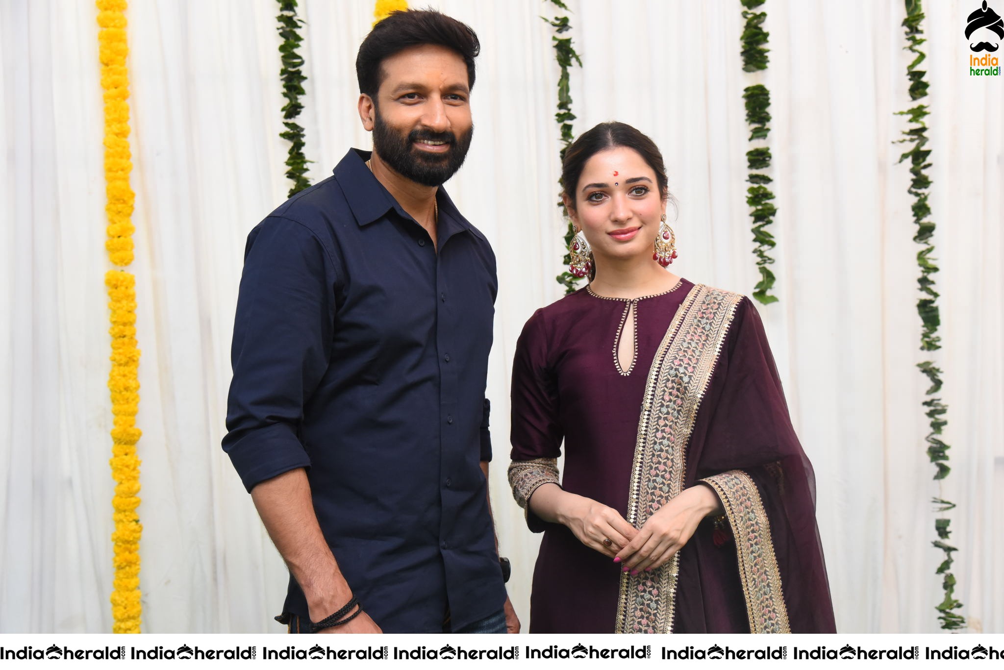 Actor Gopichand Photos with Milky Beauty Tamannaah