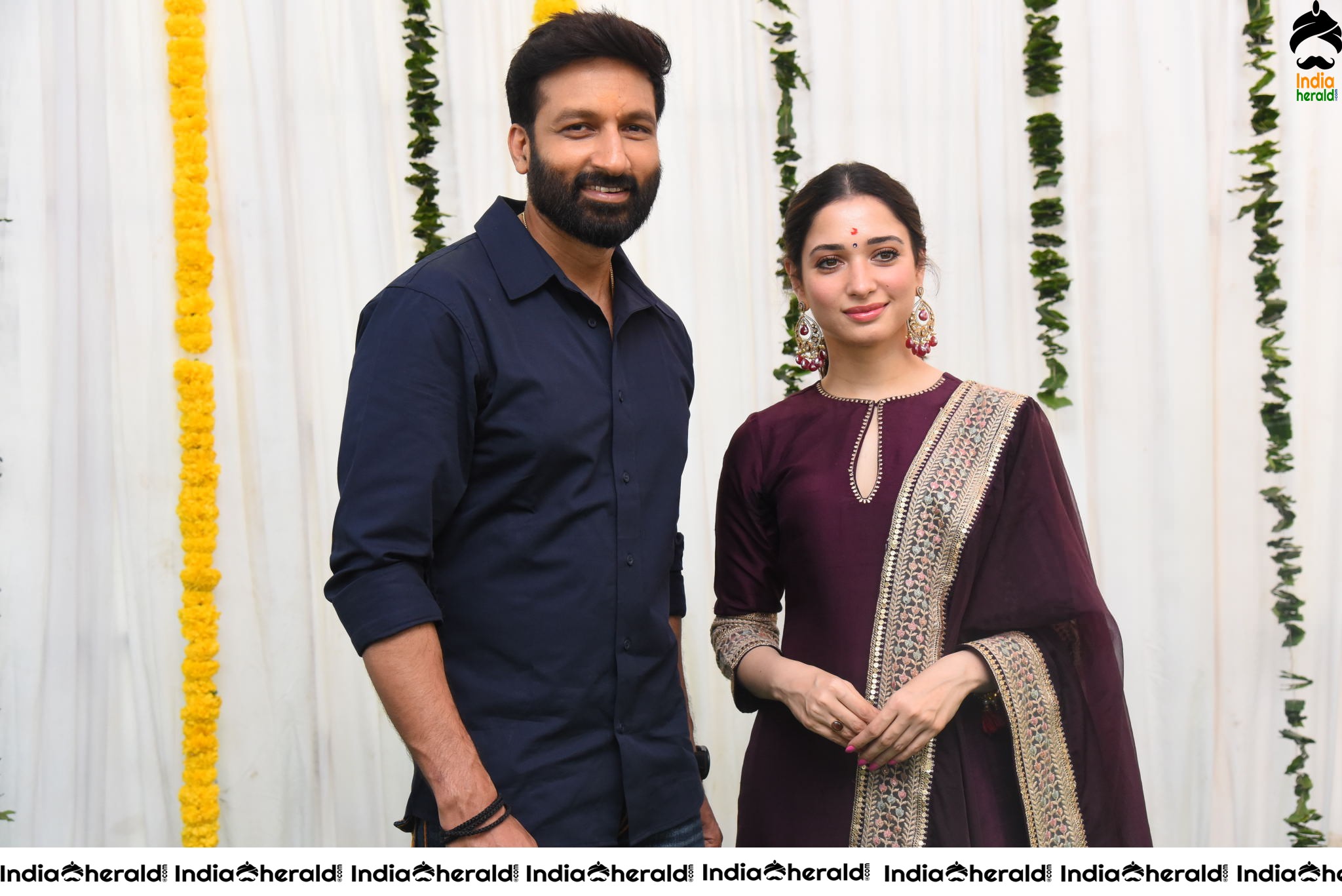 Actor Gopichand Photos with Milky Beauty Tamannaah