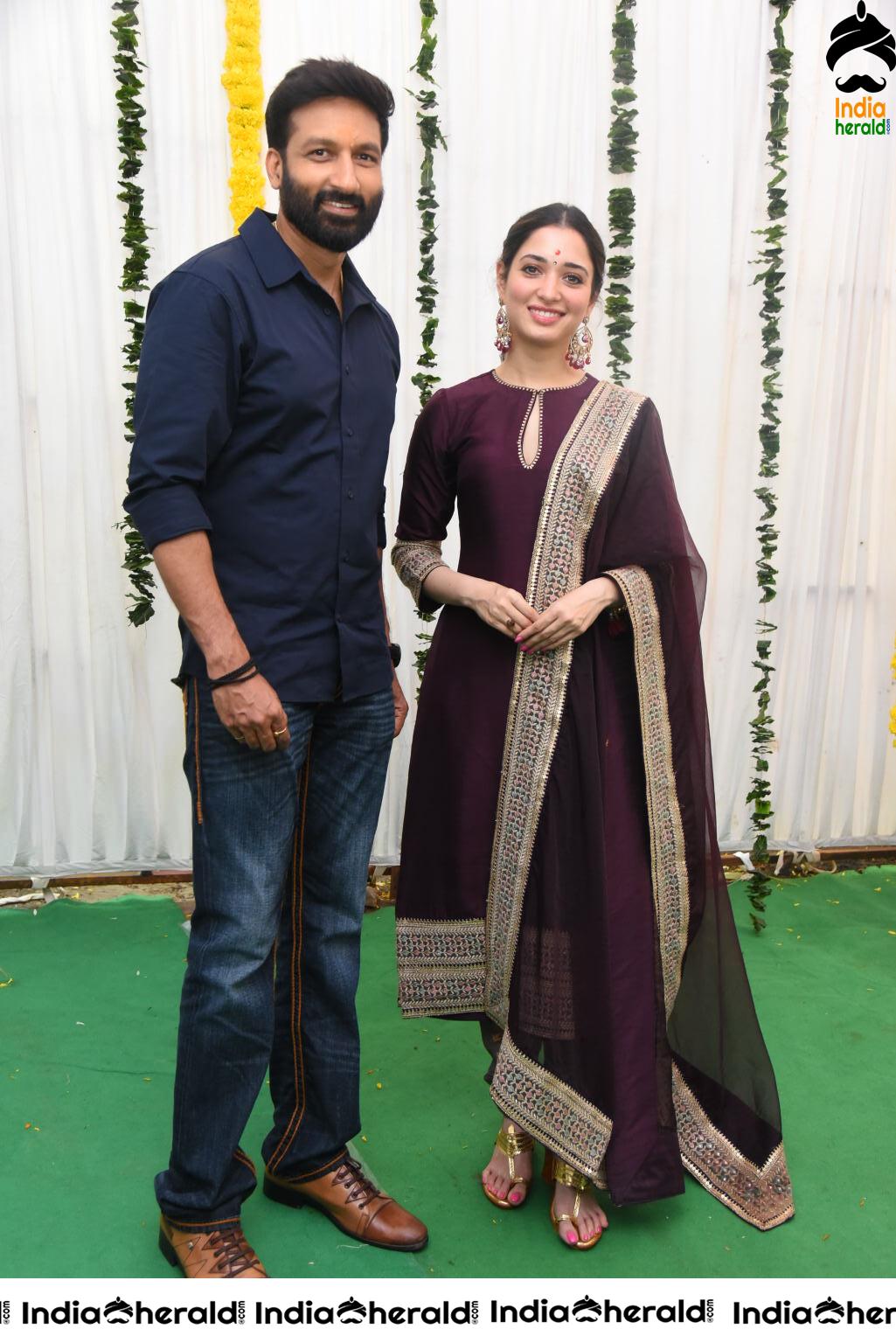 Actor Gopichand Photos with Milky Beauty Tamannaah