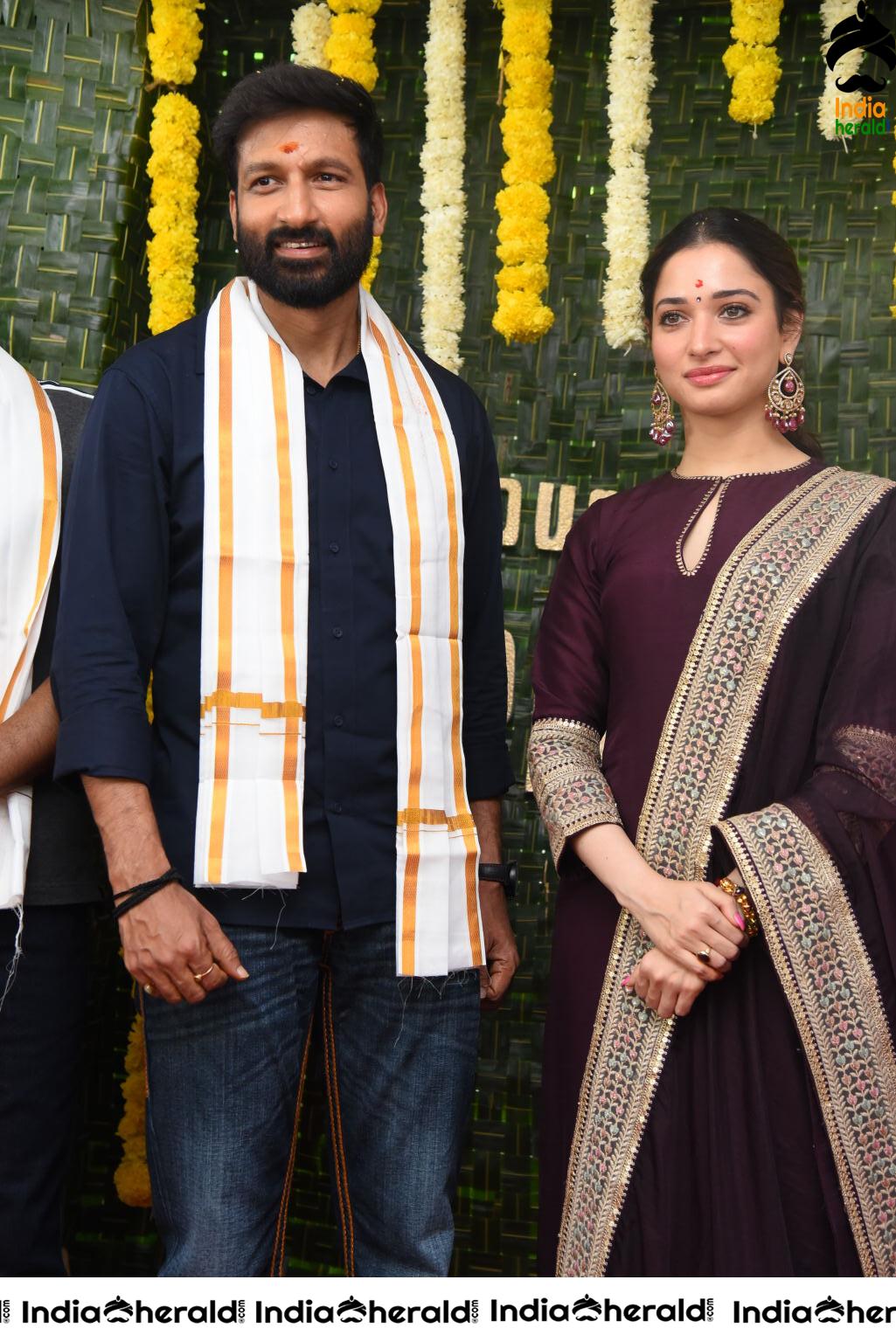 Actor Gopichand Photos with Milky Beauty Tamannaah